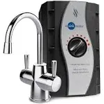 HOT250 Instant Hot and Cold Water Dispenser System, 2-Handle 8.21 in. Water Faucet in Chrome with Tank, HC250C-SS