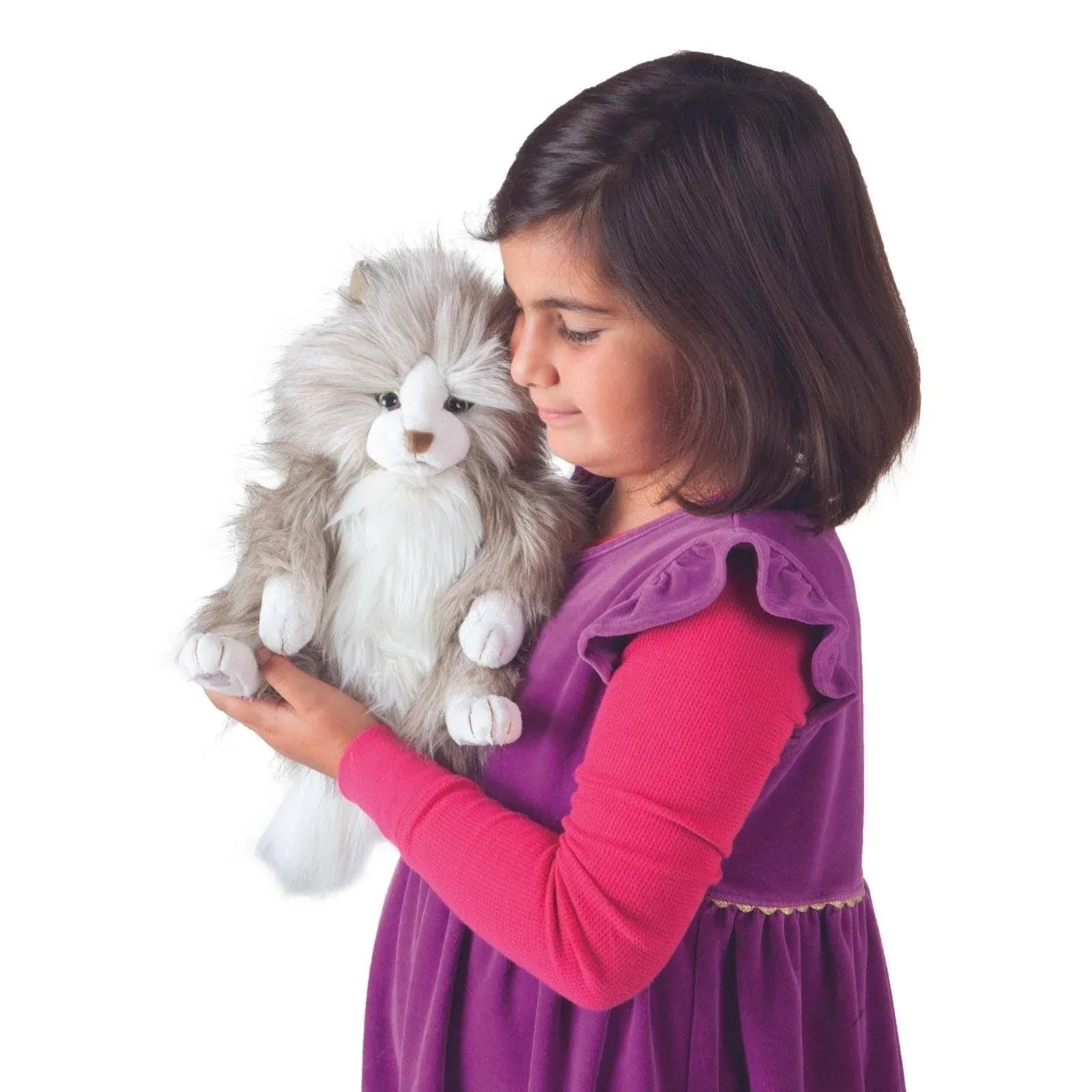 Folkmanis Cat Fluffy Hand Puppet