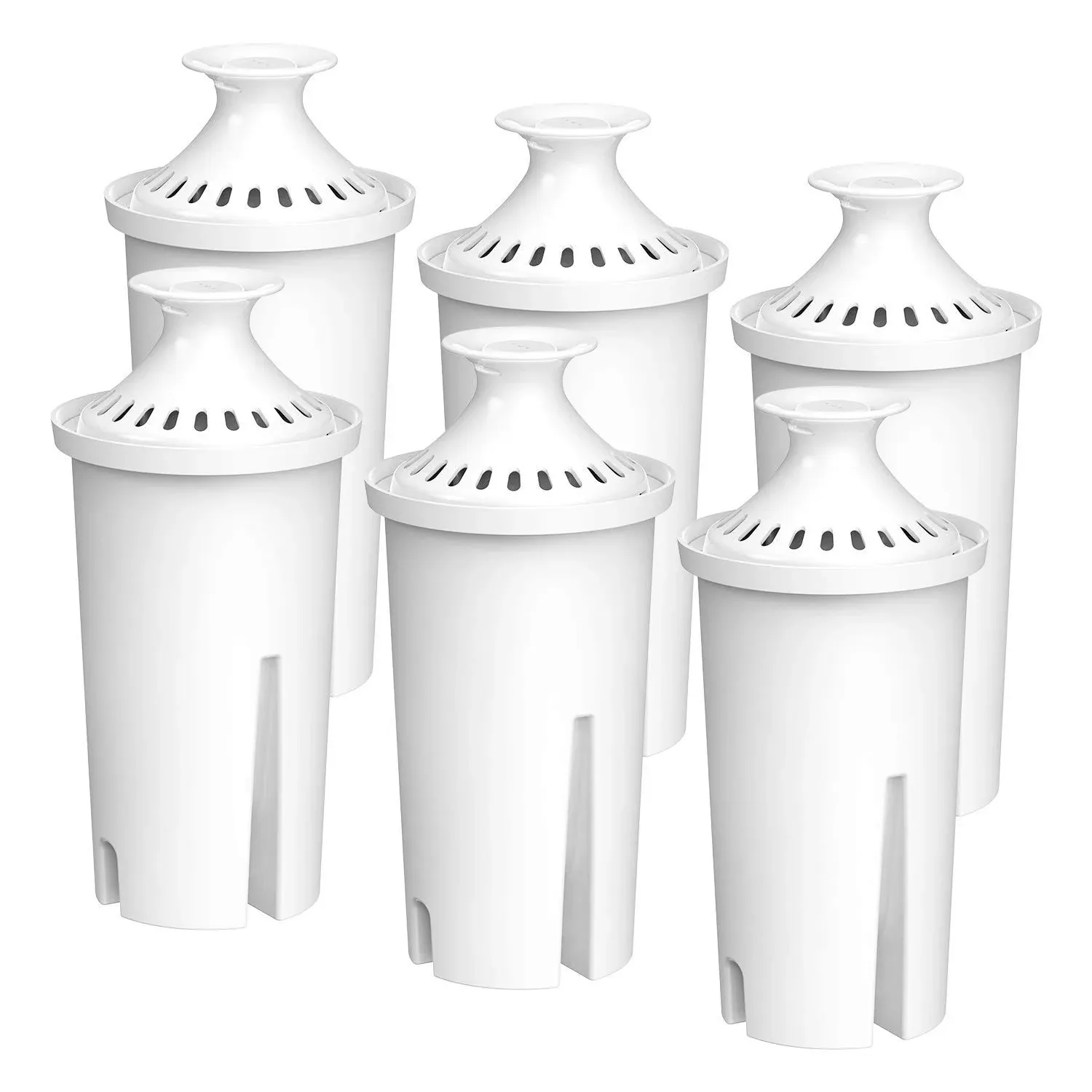 FilterLogic NSF Certified Pitcher Water Filter, Replacement for Brita® Classic 35557, OB03, Mavea® 107007, Replacement for Brita® Pitchers Grand, Lake, Capri, Wave and More (Pack of 6)