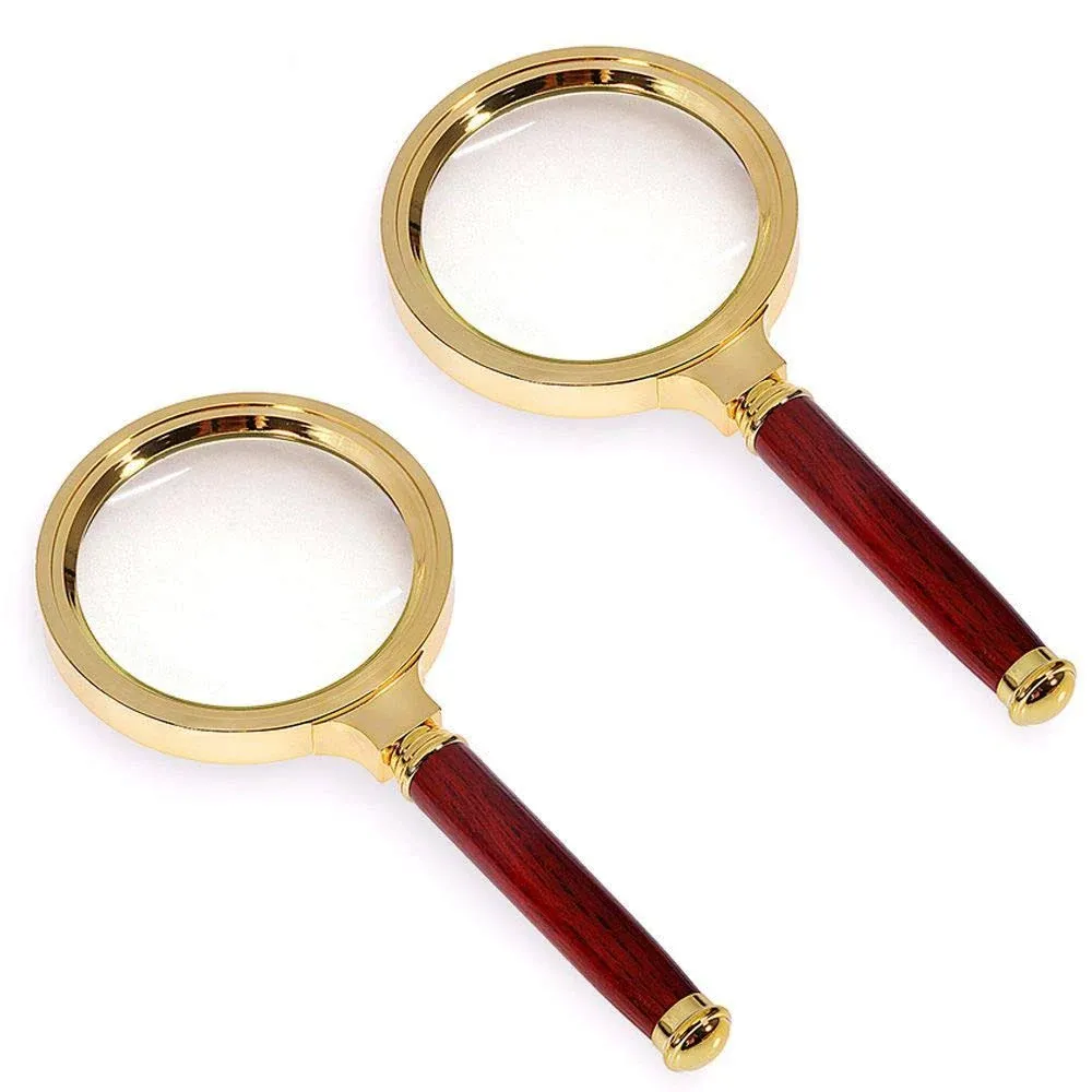 Magnifying Glass 6X Magnification Magnifier Handheld Magnifier for Science, Read