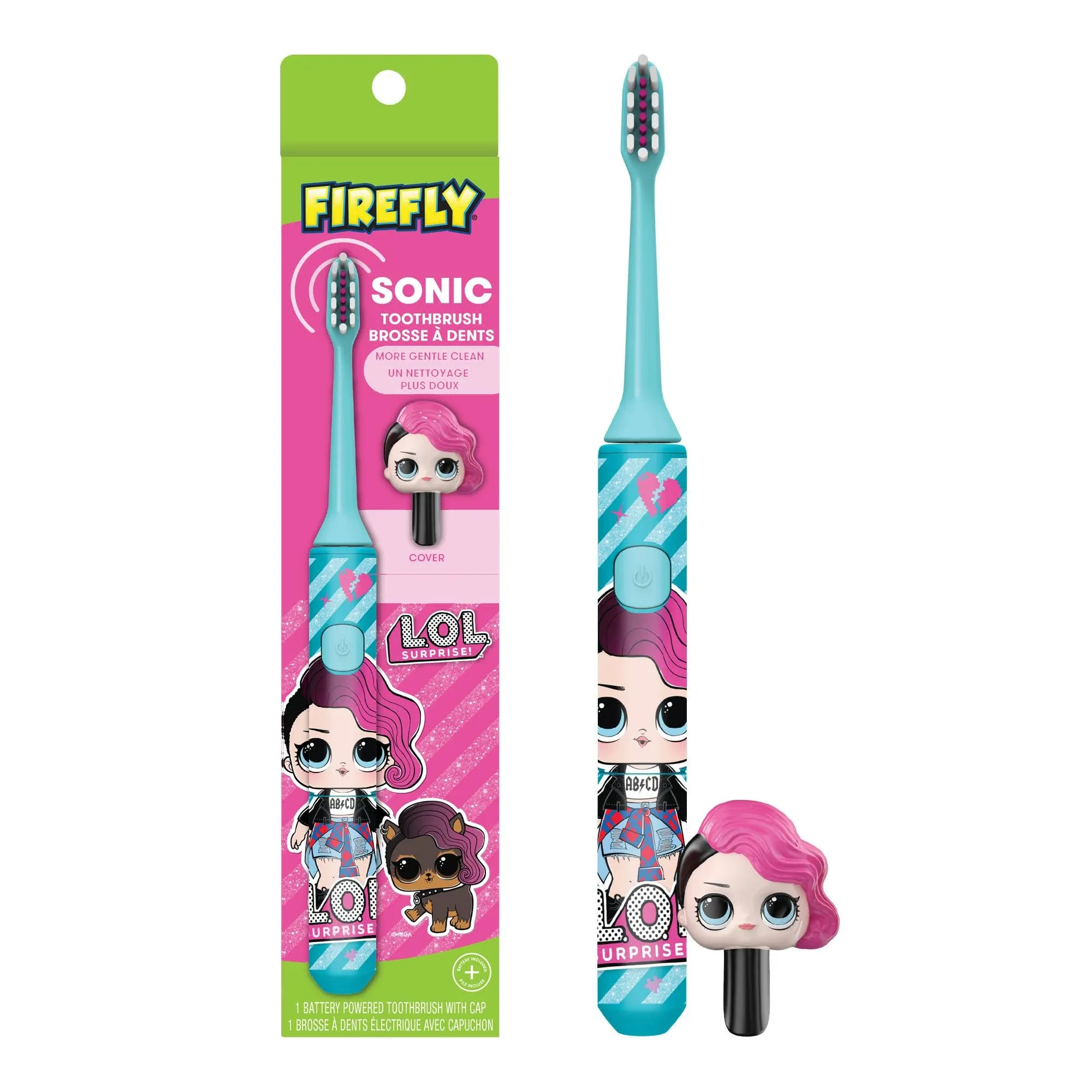 Firefly L.O.L. SURPRISE Sonic Toothbrush Soft with 3D Antibacterial Cover