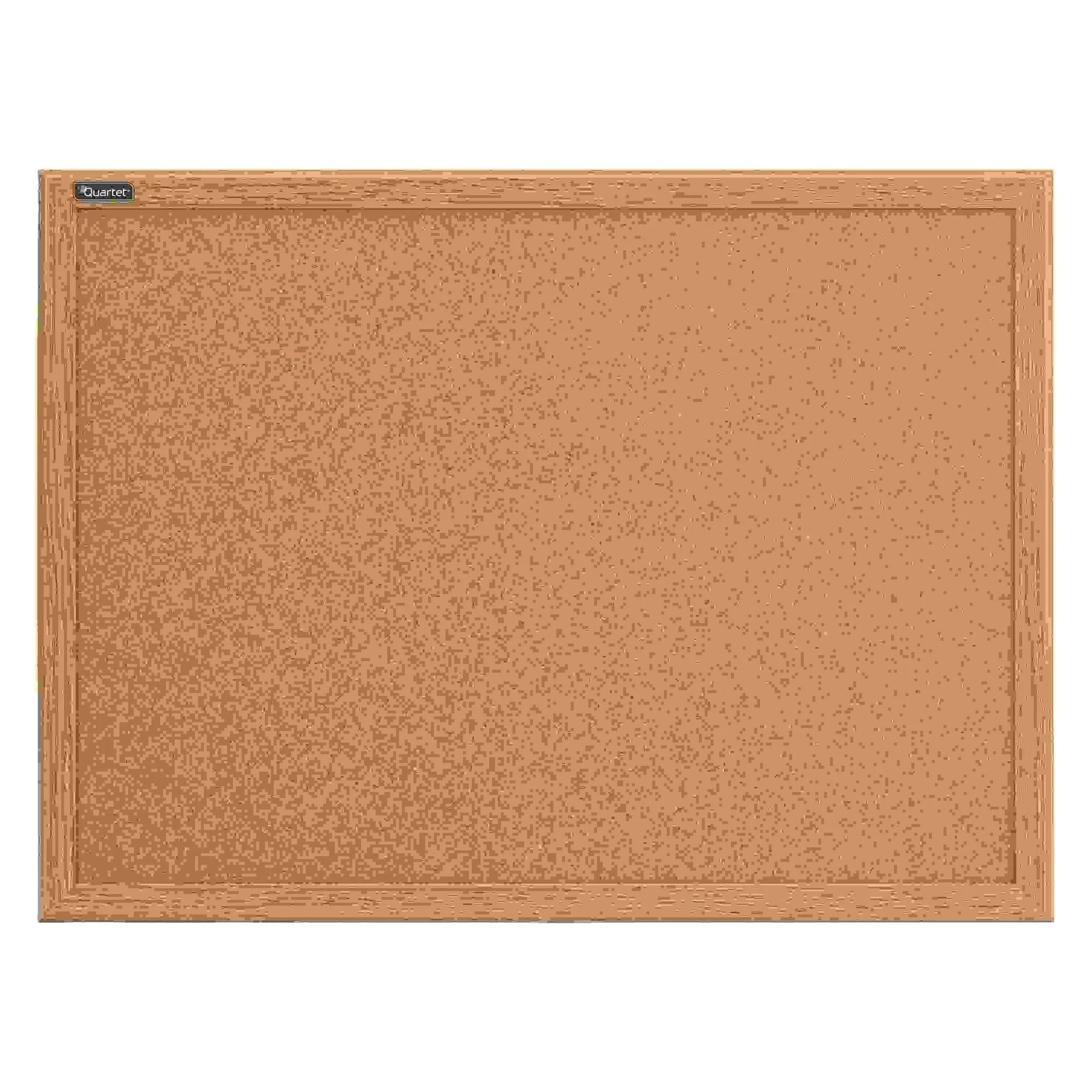 Quartet Cork Board Bulletin Board, 23" x 35" Framed Corkboard, Oak Frame, Decorative Hanging Pin Board, Perfect for Office & Home Decor, Home School Message Board or Vision Board (35-380352)