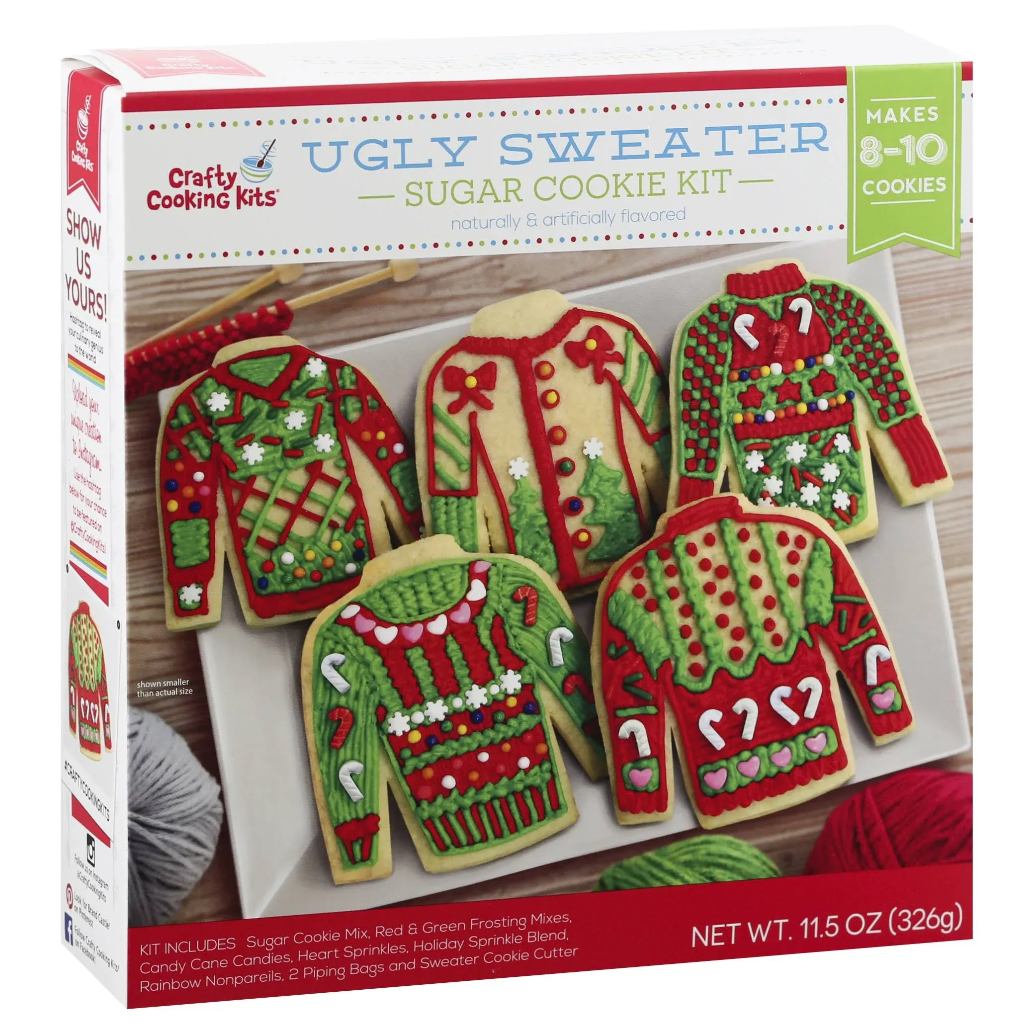 Brand Castle Ugly Sweater Cookie Kit - 11.50 oz box