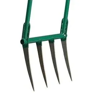 Meadow Creature's All Steel Broadfork: The Peoples Broadfork ,12 tines Green BF-12 BF-12