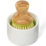 FULL CIRCLE HOME: Bubble Up Dish Brush and Ceramic Dish, 1 ea