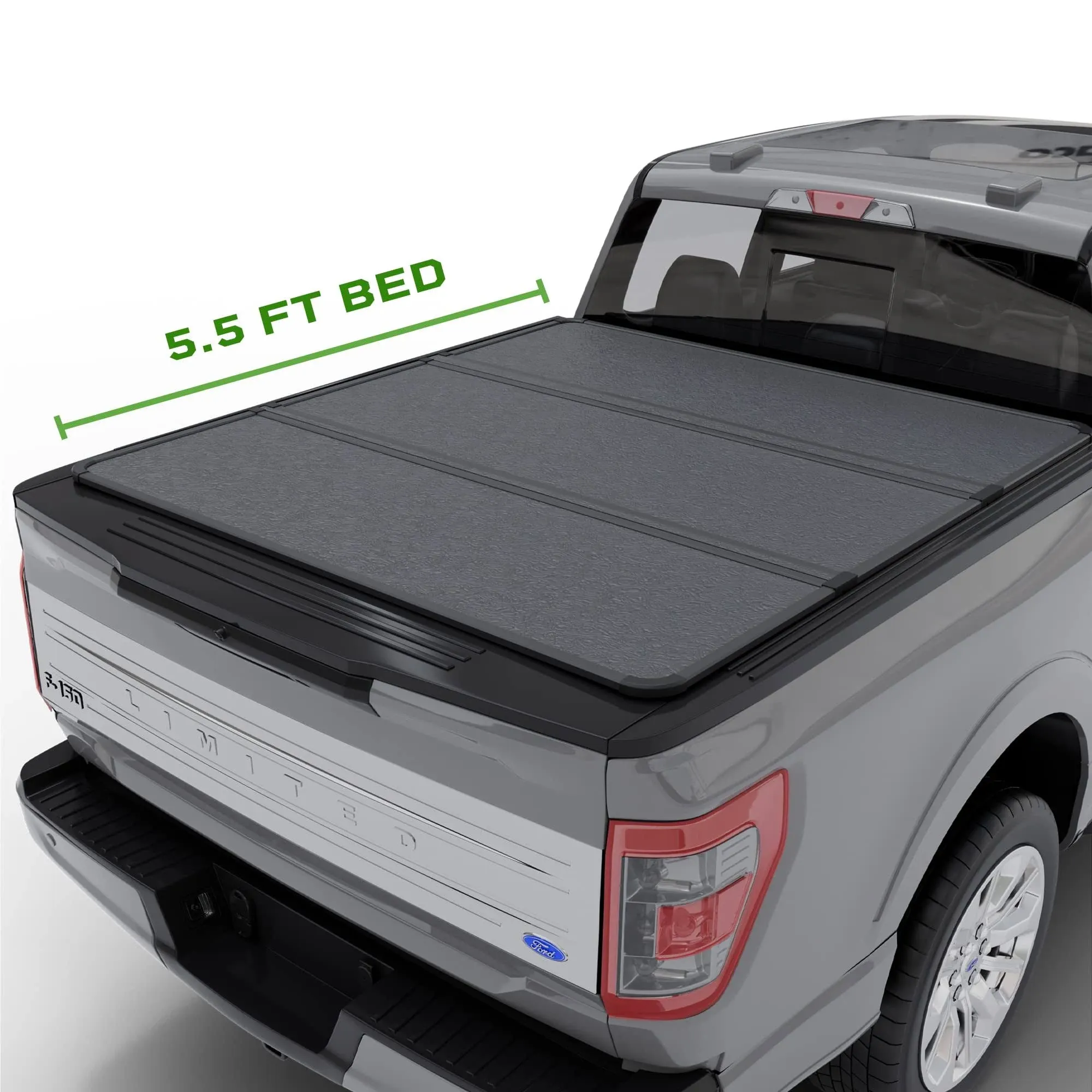 Tonopro Hard Folding Truck Bed Tonneau Cover | Fits 2015 - 2025 Ford F150 5&#039;5&#034;