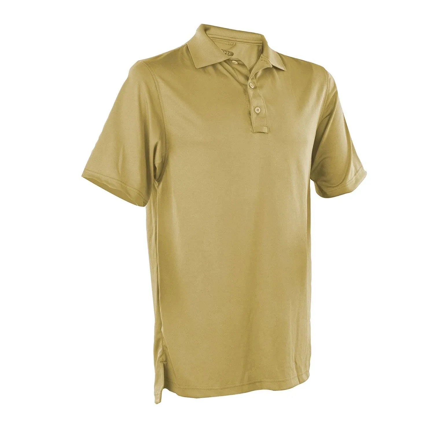 Tru Spec Polo Atlanco Truspec 24-7 Mens MED Gold Khaki Short Sleeve Performance