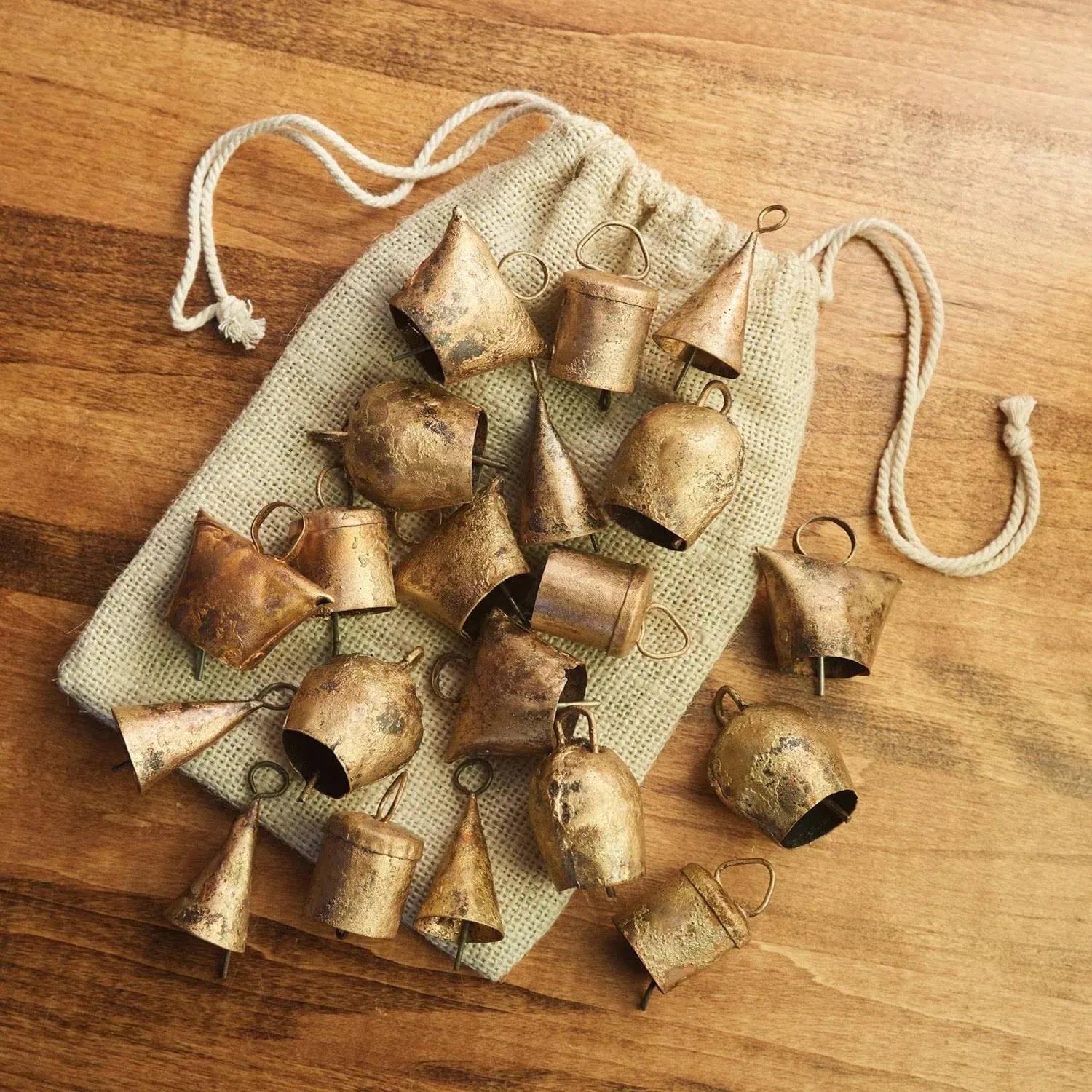 Art & Artifact Noah Bells Set of 20 Hand Made Harmony Bells Temple Bel, Size ...