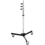 Impact Folding Wheeled Base Stand (Black/Chrome-Plated, 11')