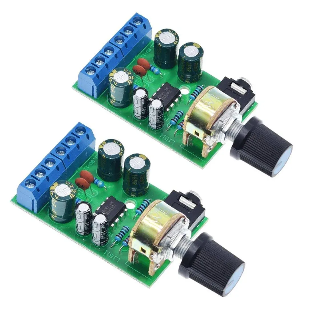 HiLetgo 2pcs Tda2822m DC 1.8-12V 2.0 Channel Stereo Amplifier Mini Aux Audio ...