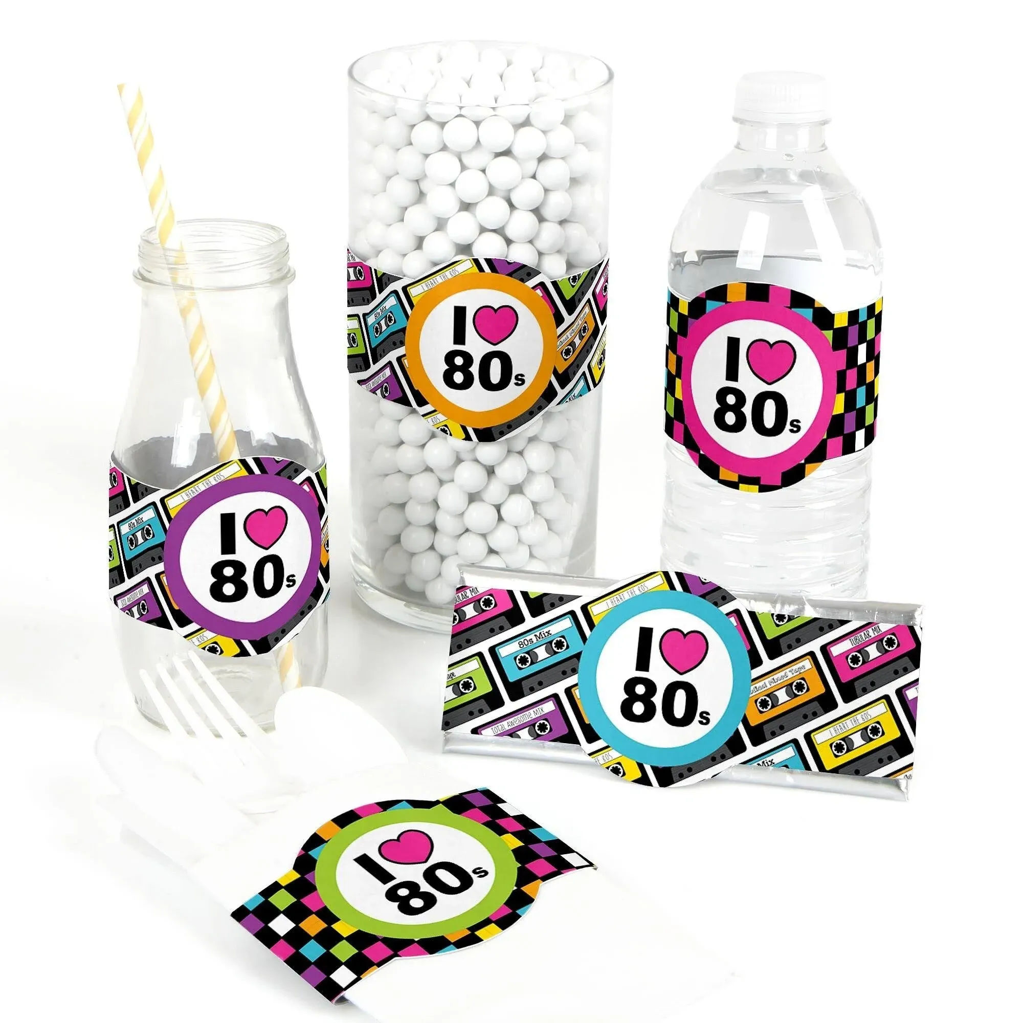 80's Retro - DIY Party Supplies - Totally 1980s Party DIY Party Favors ...