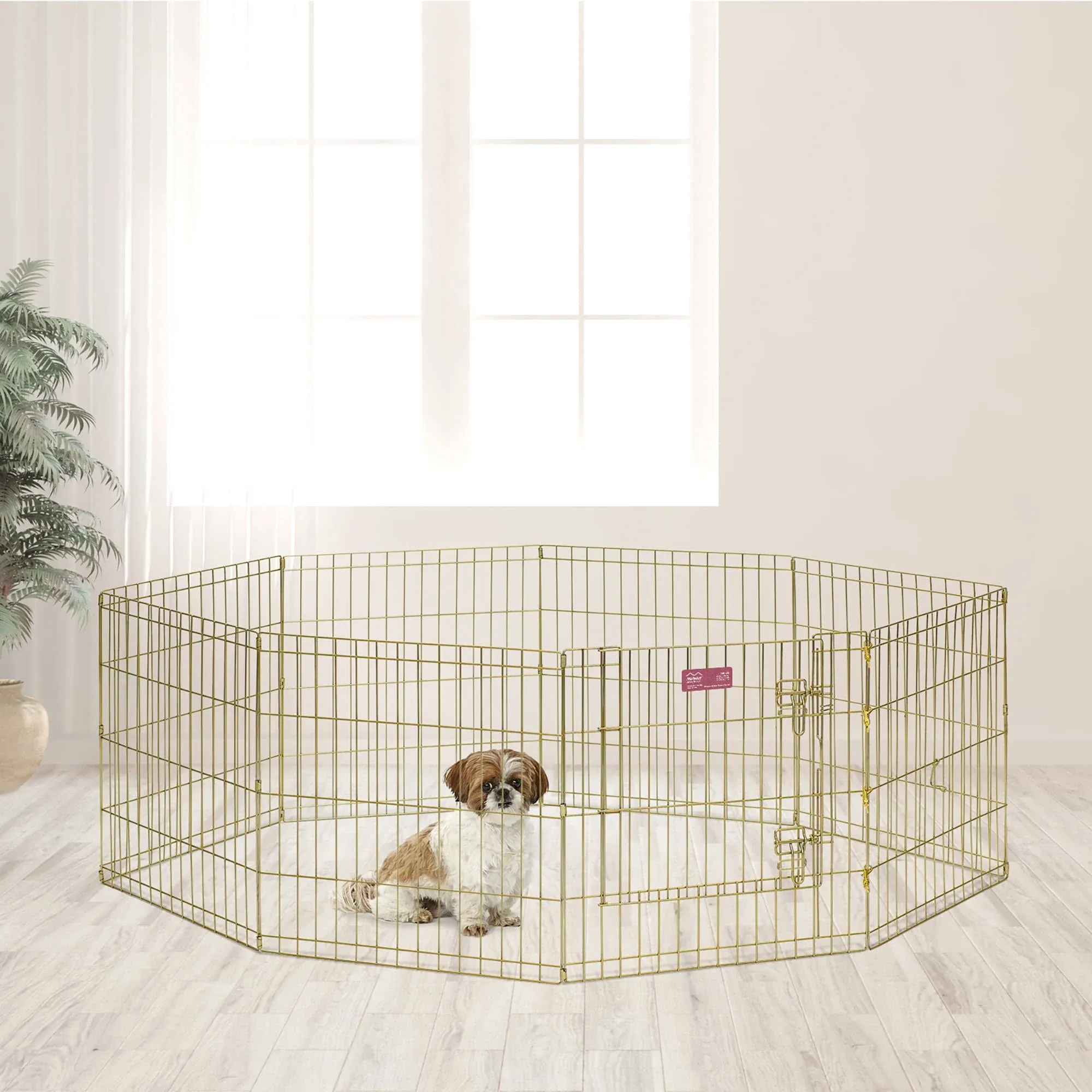 Midwest Gold Zinc Pet Exercise Pen - 48in