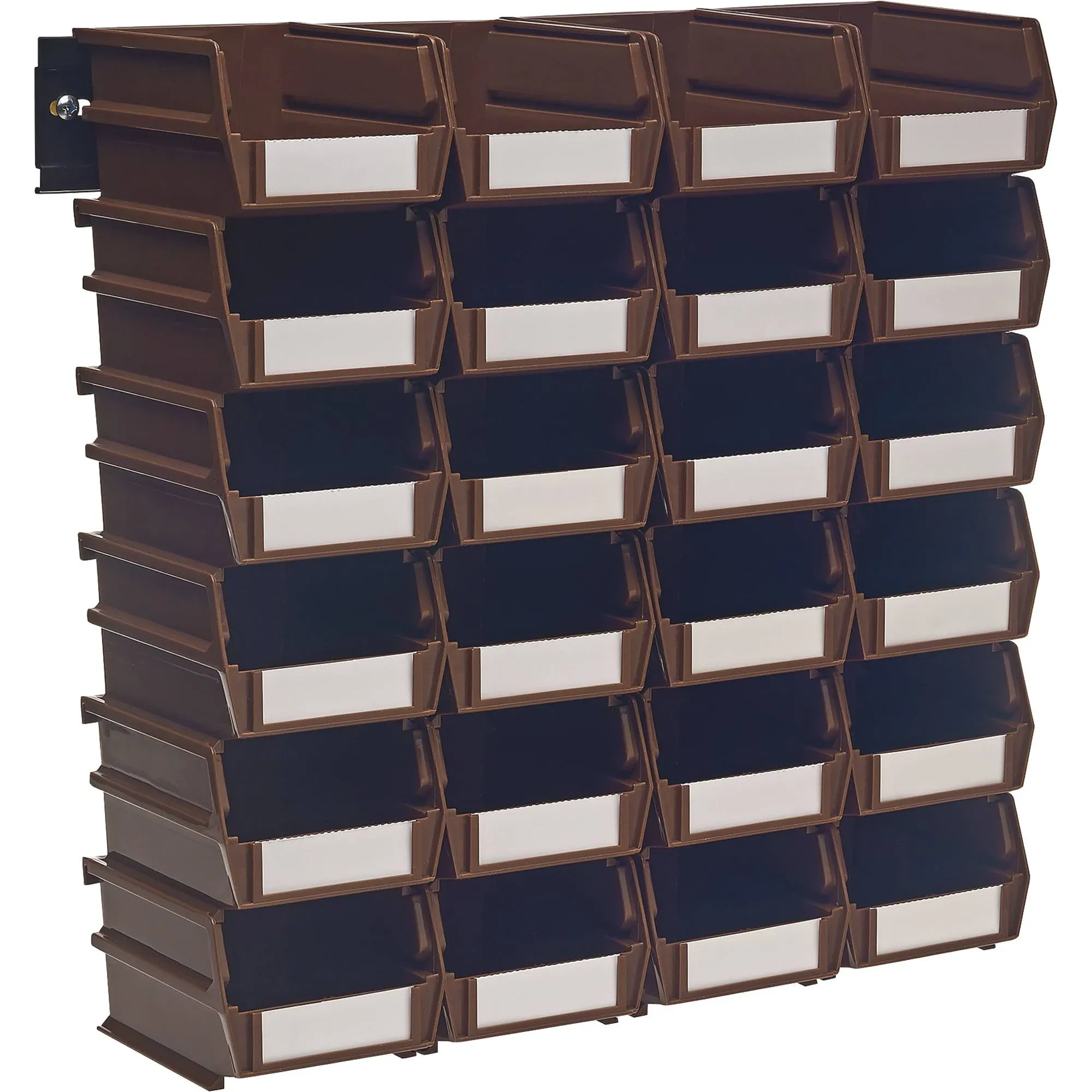 Triton LocBin 26 Piece Wall Storage System Brown