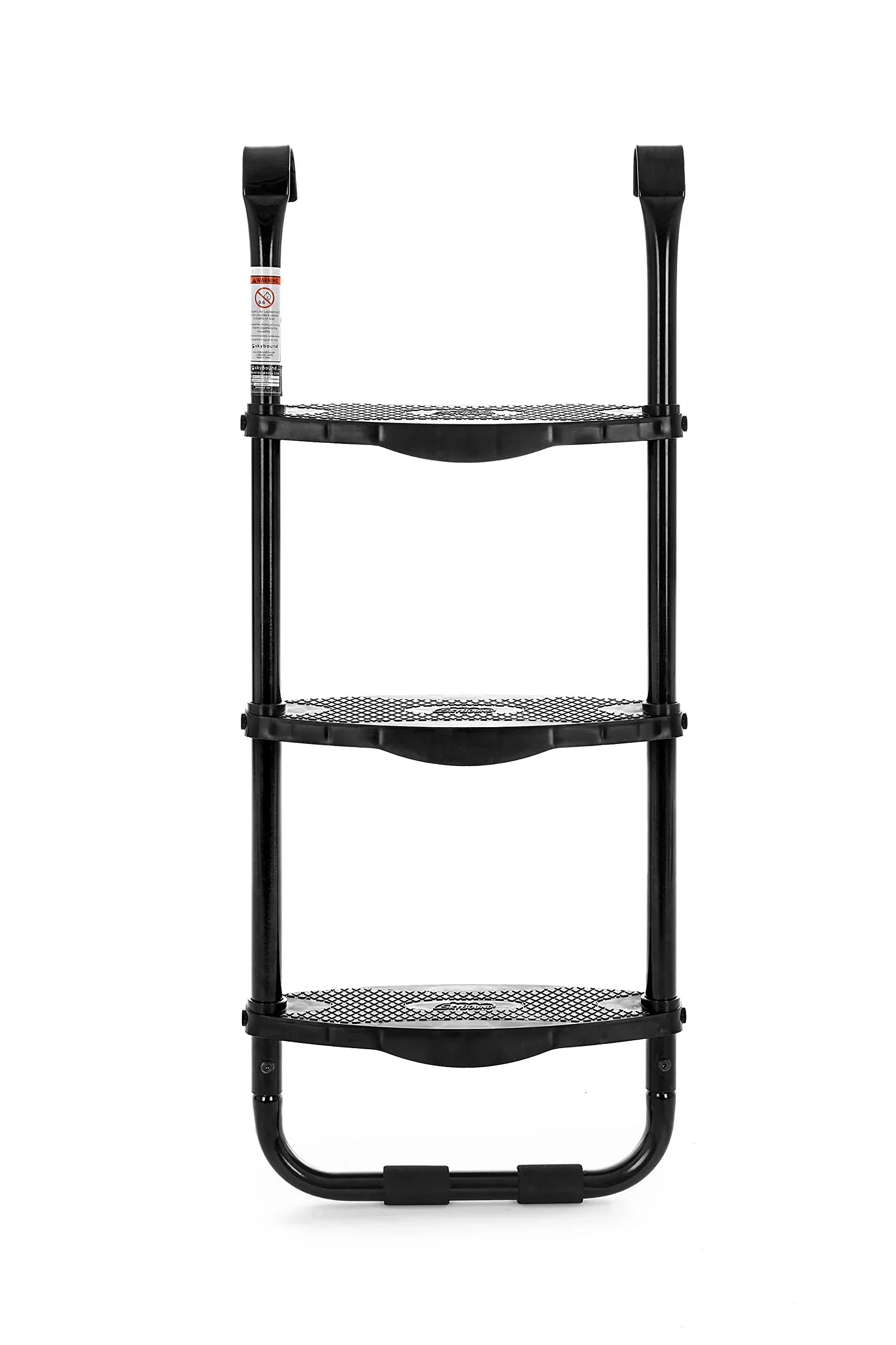 SkyBound Universal 3 Step Trampoline Ladder - Easy Install Ultra-Durable Steel Trampoline Step Ladder for 32" to 40" Tall Trampoline Frames - 220 Lbs Capacity Stairs for Kids and Adults