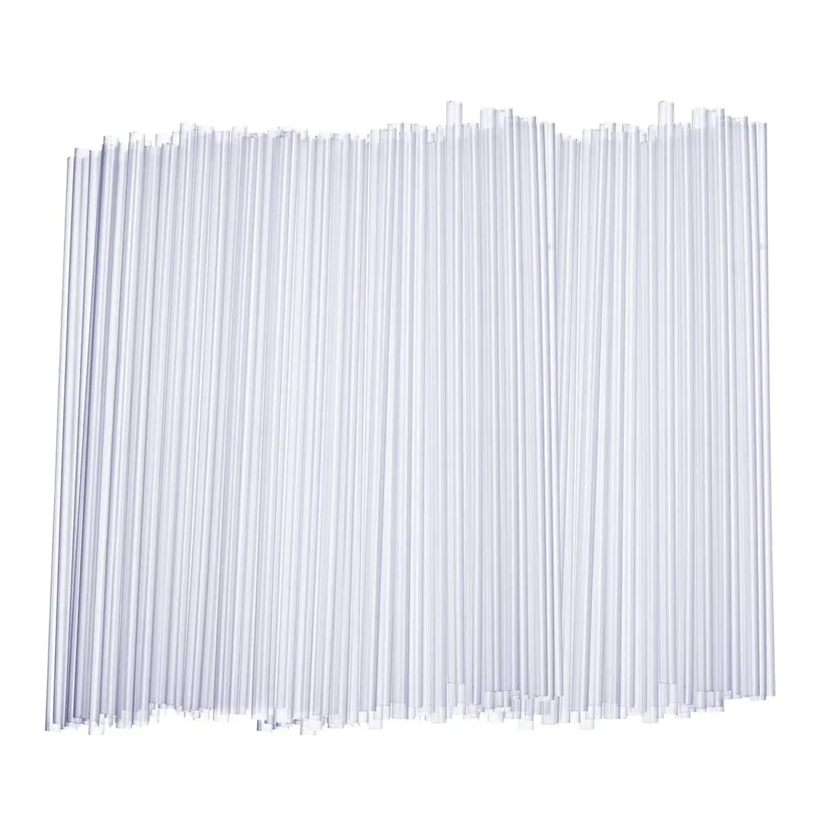 Comfy Package [250 Count] 7.75" High Clear Straws, Disposable Plastic Drinking Straws - Clear