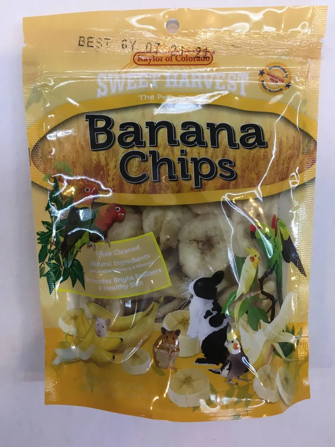 Sweet Harvest Banana Chips Bird & Small Animal Treats 4oz