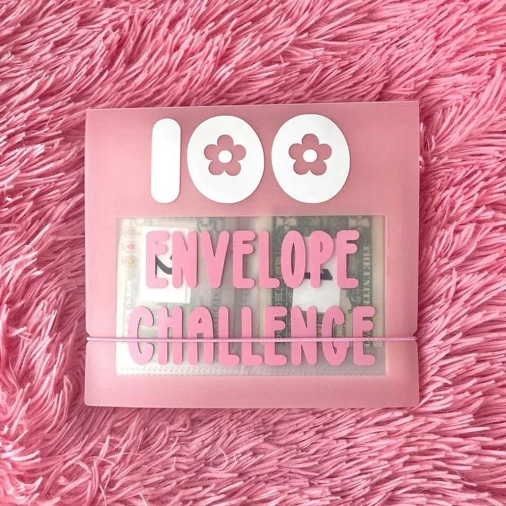 100 Envelope Challenge Binder Savings Challenges Sheets Saving Challenge Box ...