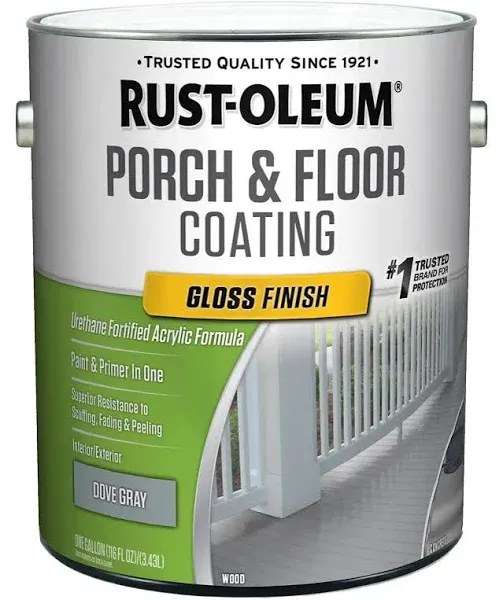 Rust-Oleum 320473 Floor Coating,Dove Gray,gloss,1 gal.