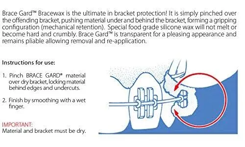 Infalab Orthodontic Silicone Wax for Braces ~ with Mirror