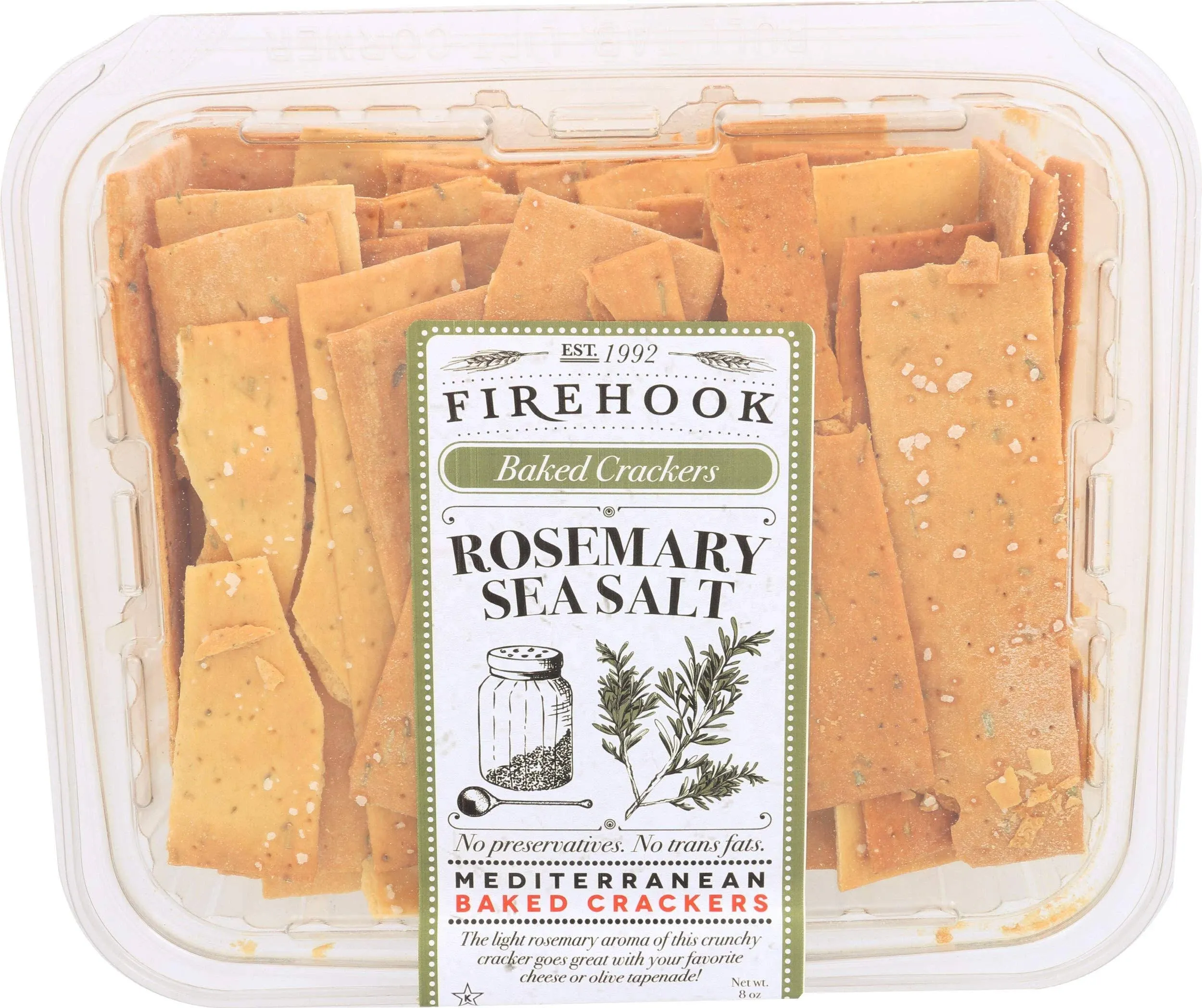 FIREHOOK: Rosemary Baked Cracker, 7 oz