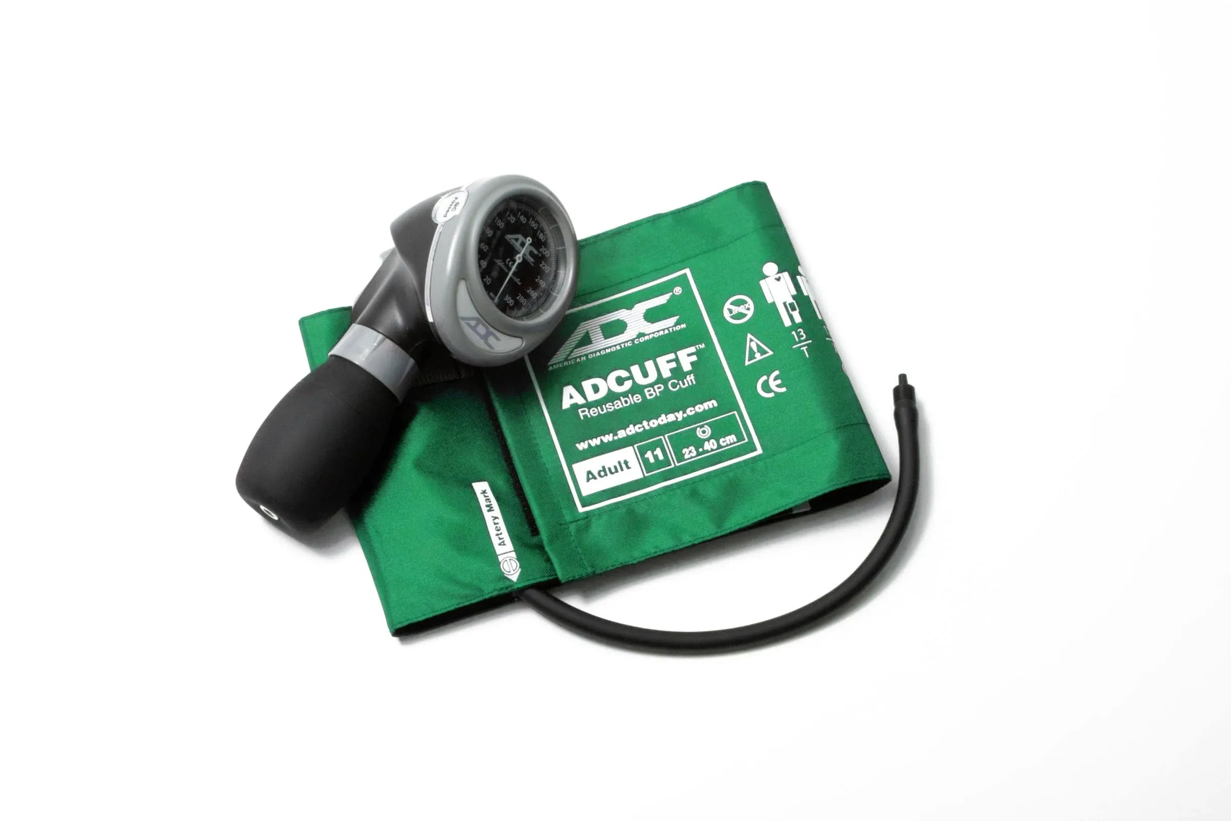 ADC Diagnostix 703 Palm Aneroid Sphygmomanometer Adult Green