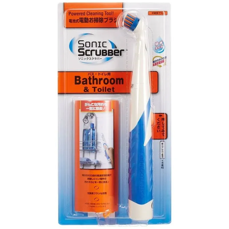 Sonic scrubber body for bath and toilet