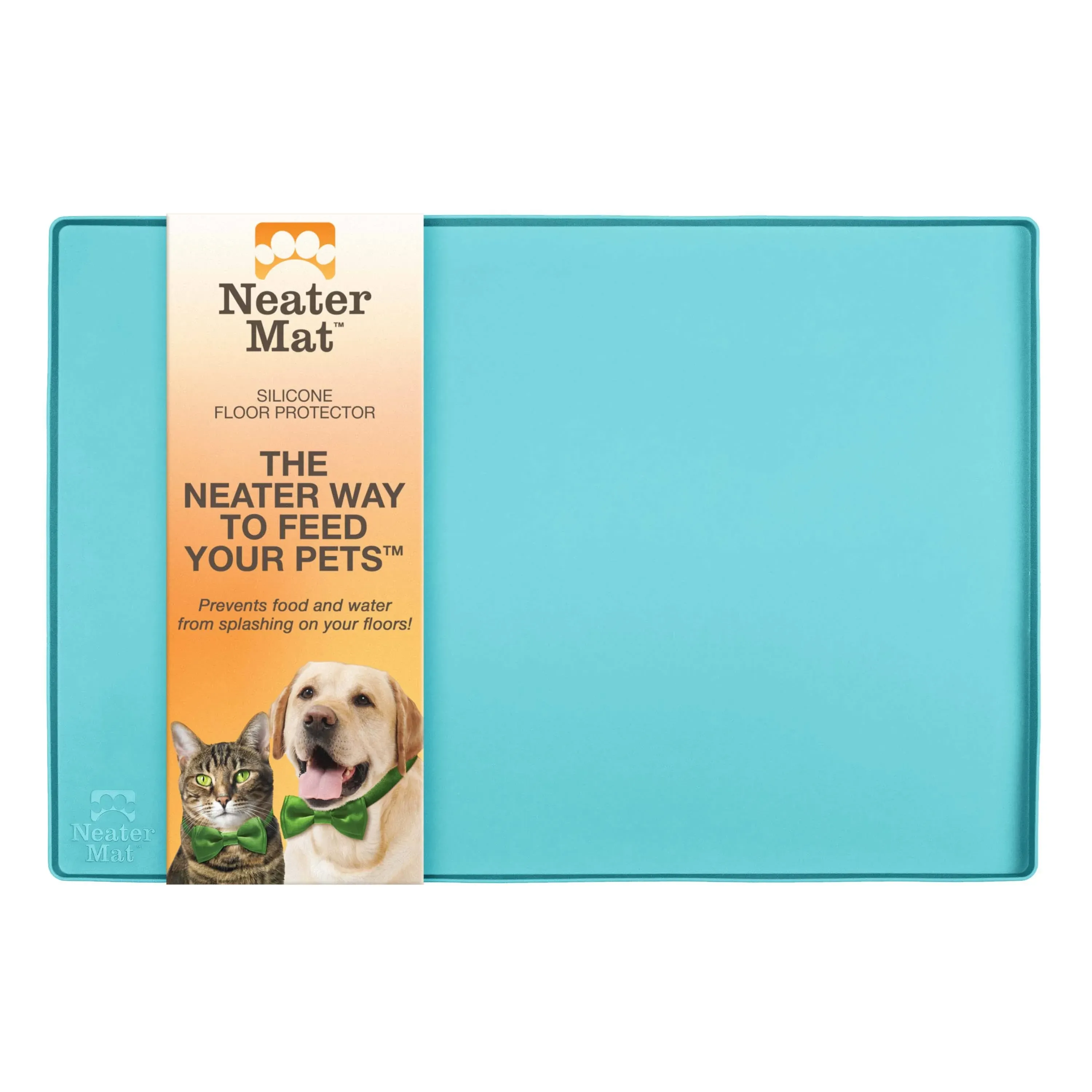 Neater Pet Brands Neater Mat - Waterproof Silicone Pet Bowls Mat - Protect Floors ...