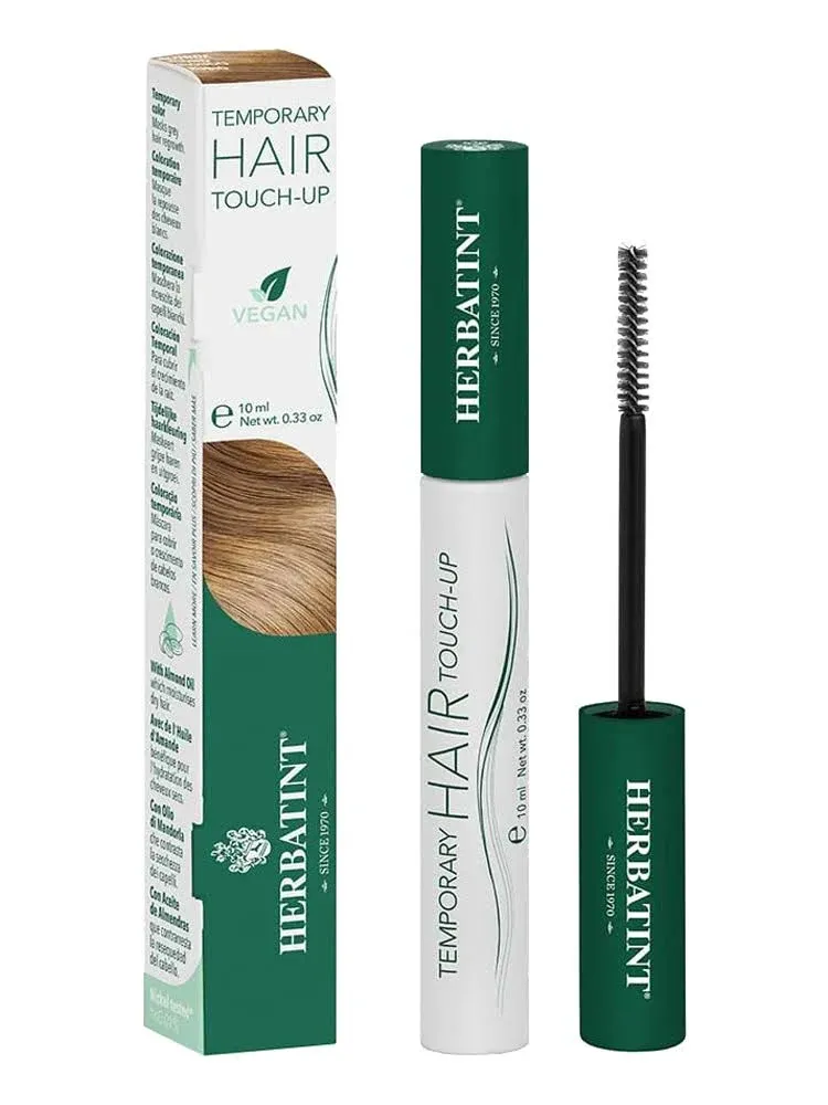 Herbatint Temporary Hair Touch-Up - Instantly Mask Grey Roots Between Coloring with Easy To Apply Precision Brush Kit - Natural-Looking Concealer For Blonde Hair - Vegan - .33 oz