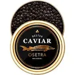 Overnight Guaranteed, BESTER Premium Russian Osetra Sturgeon Black Caviar - (1.76 oz (50g)) - Malossol Ossetra Black Roe - Premium Quality, Traditional Style, imported