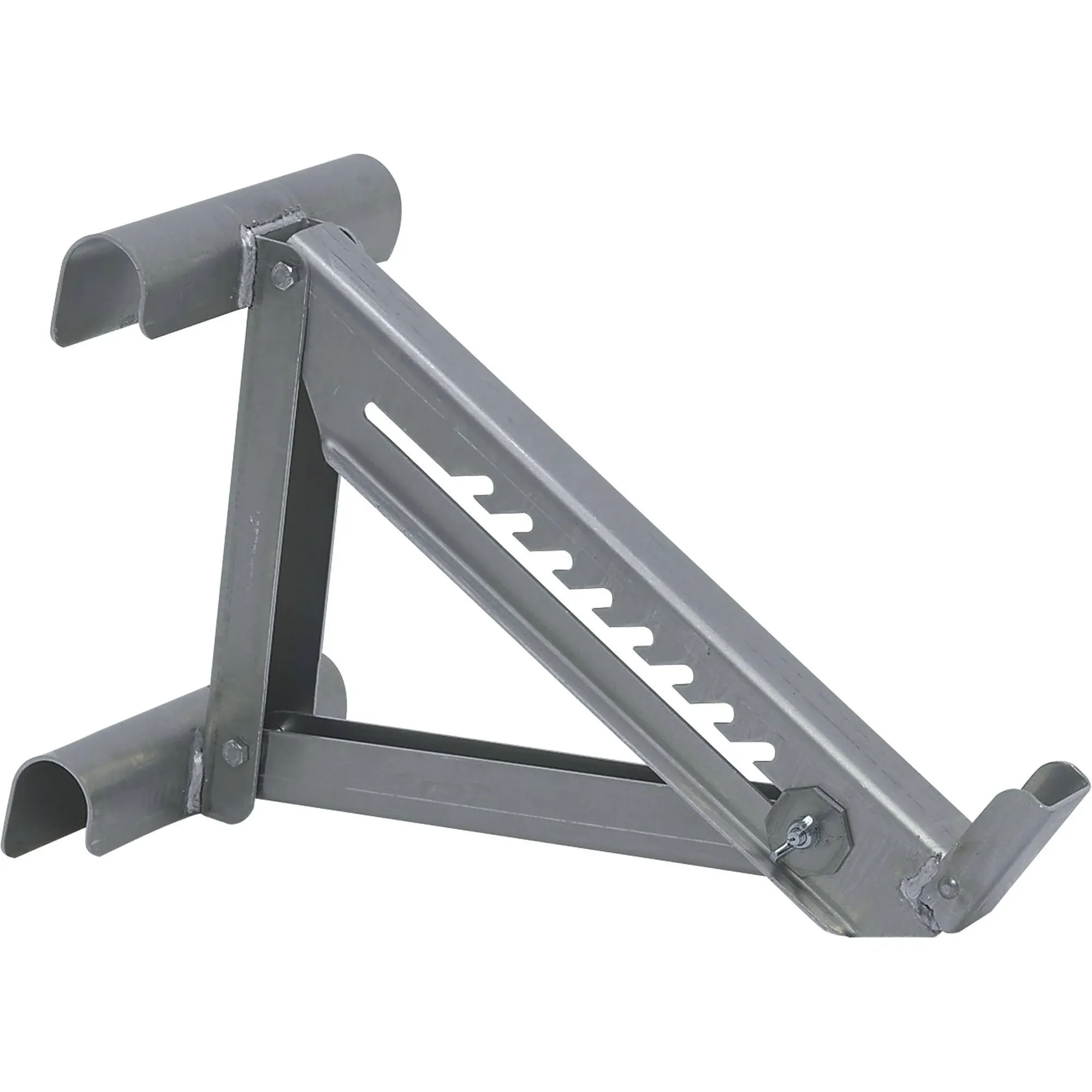 Guardian Fall Protection 2420 Two-Rung Short Body Ladder Jack, Silver