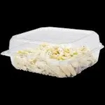 [250 ct] 8''x 8'' Hinged Food Containers | PET | Clear