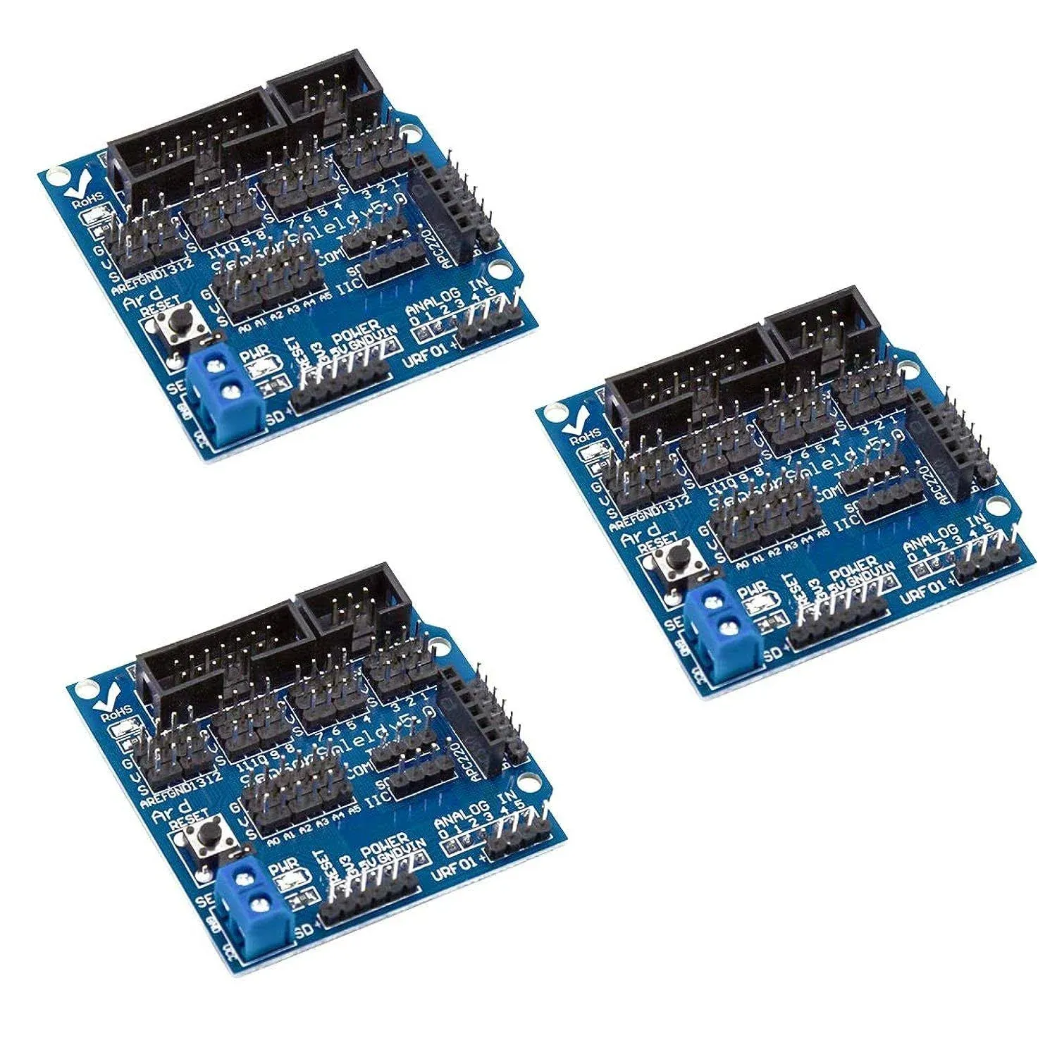 HiLetgo 3pcs Arduino Sensor Shield V5.0 Sensor Expansion Board for Arduino Uno R