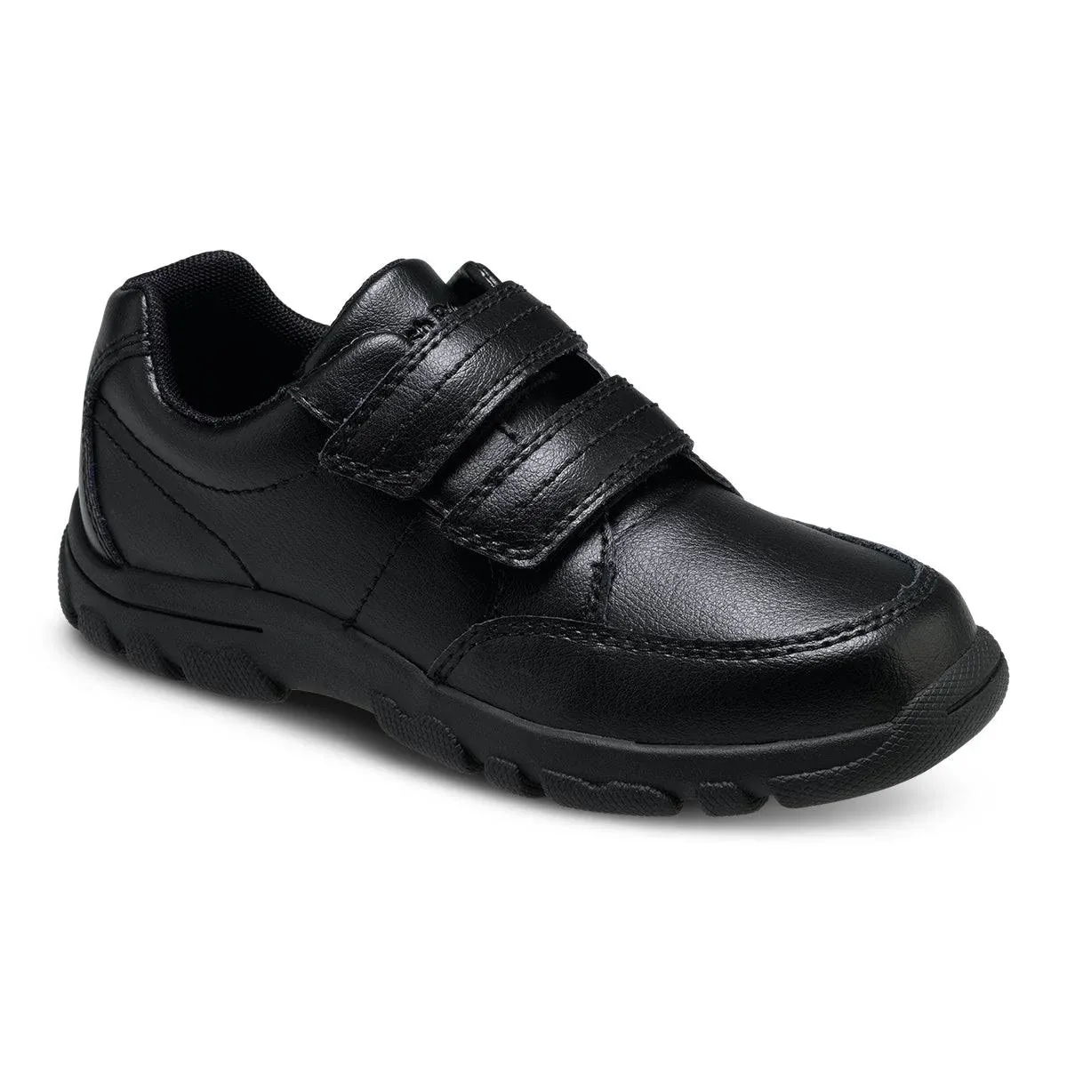 Hush Puppies boys Jace Oxford, Black,6 Wide Big Kid