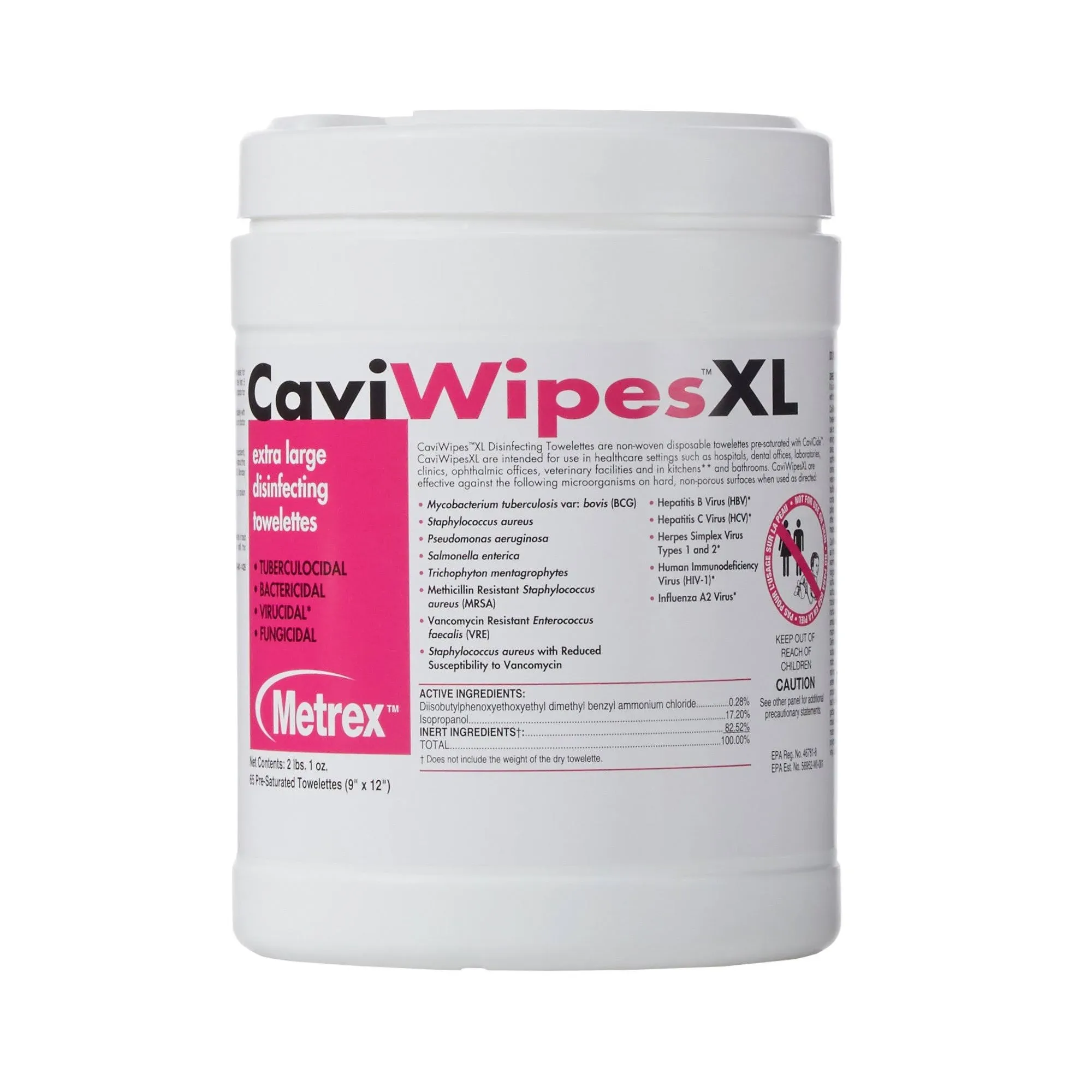 CaviWipes Surface Disinfectant Wipes