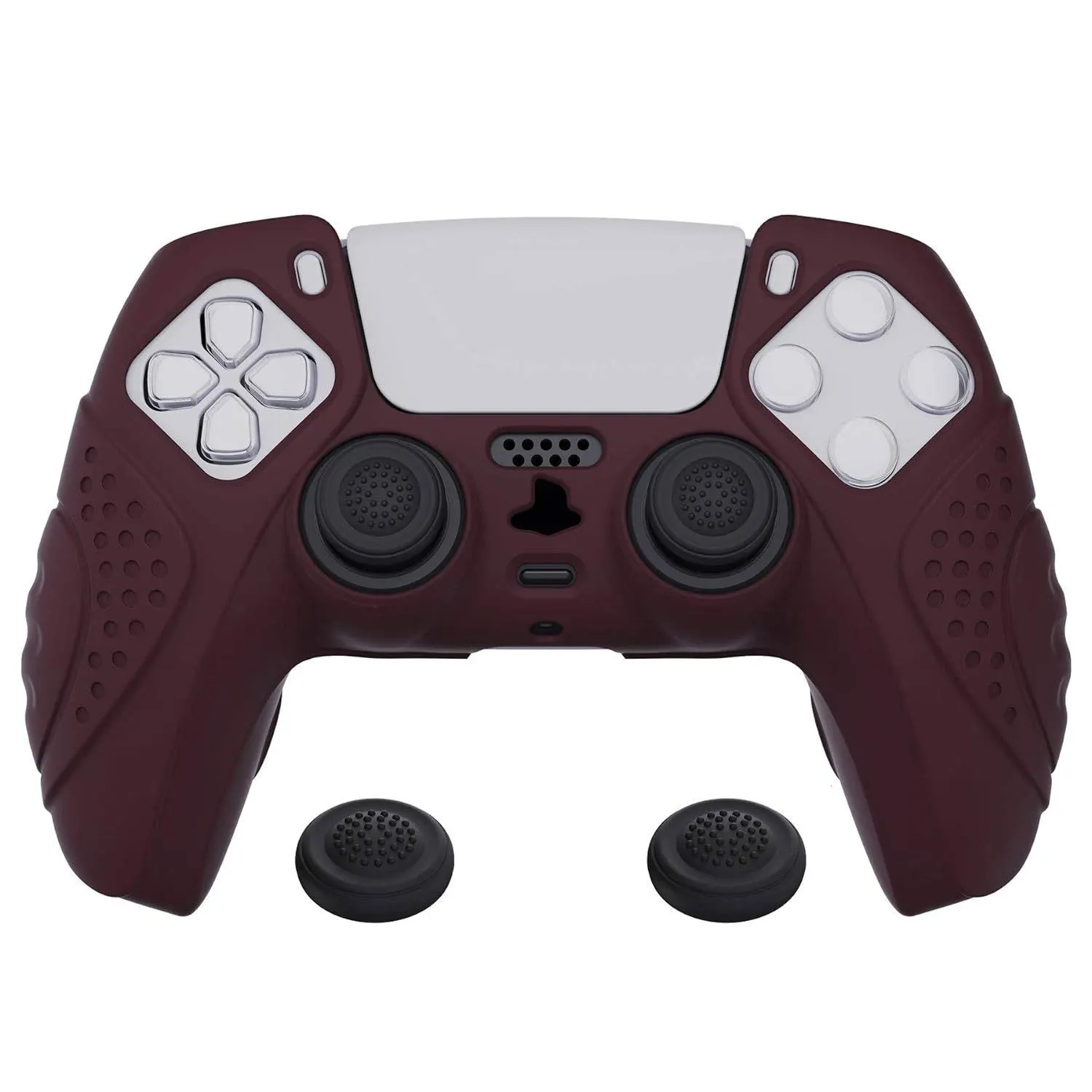 eXtremeRate PlayVital Guardian Edition Wine Red Ergonomic Soft Anti-Slip Control