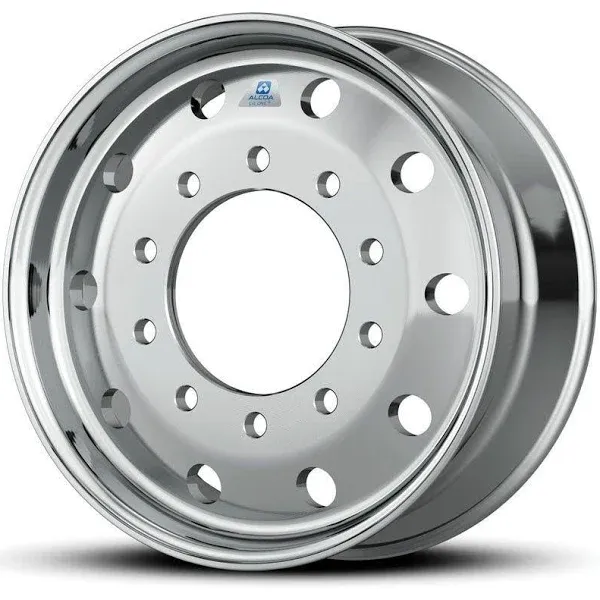 Alcoa 22.5 x 12.25 Polished Aluminum Wheel 4.75" Offset Super-Single