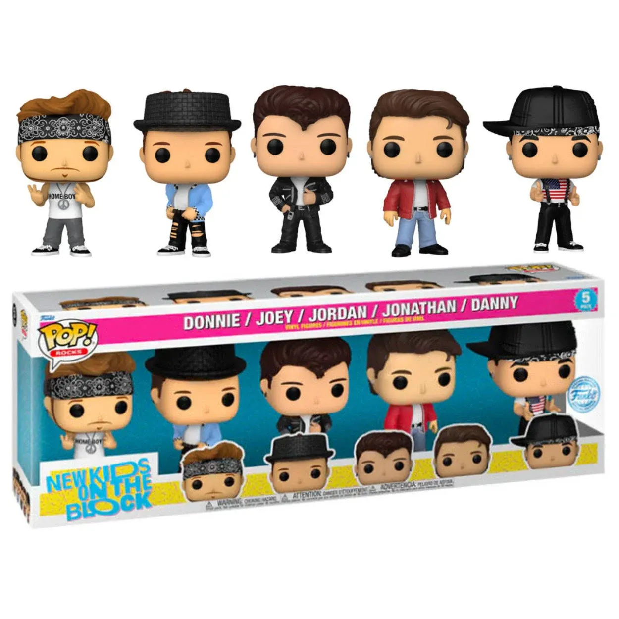 Funko Pop! Vinyl: New Kids on the Block - Donnie / Joey / Jordan / Jonathan /...