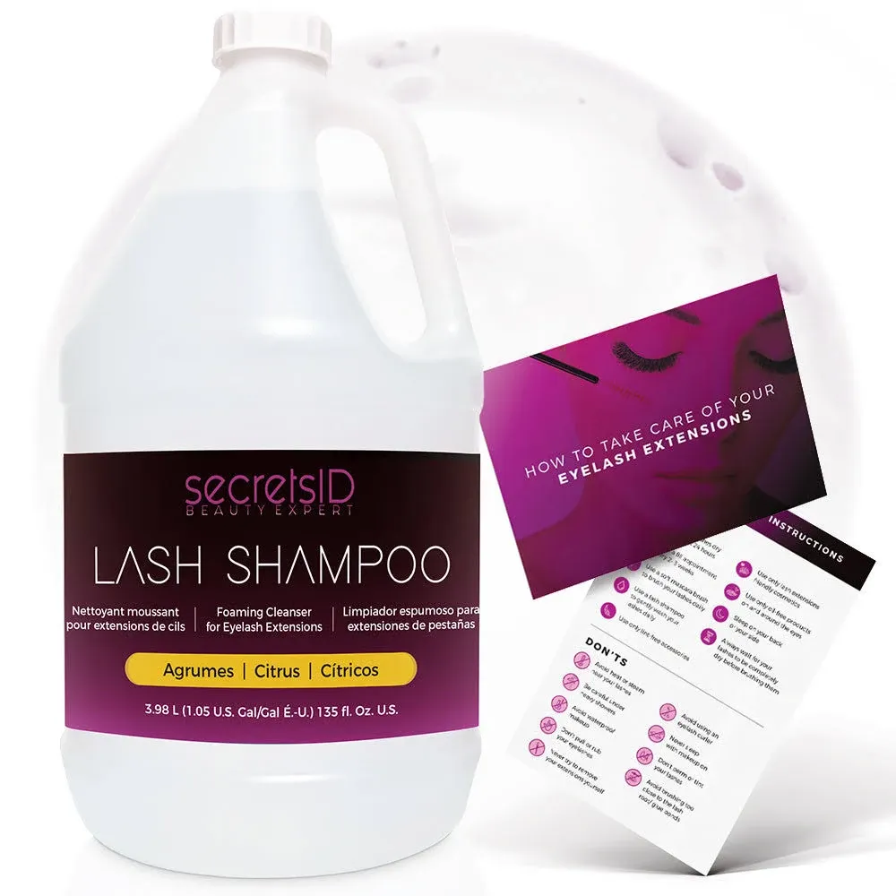 SecretsID Lash Shampoo for Professional Eyelash Extension Bulk 1 Gallon/Eyela..<wbr/>.