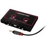 Monster Aux Cord Cassette Adapter 800 - iCarPlay for Car Tape Deck, Aux to Dash