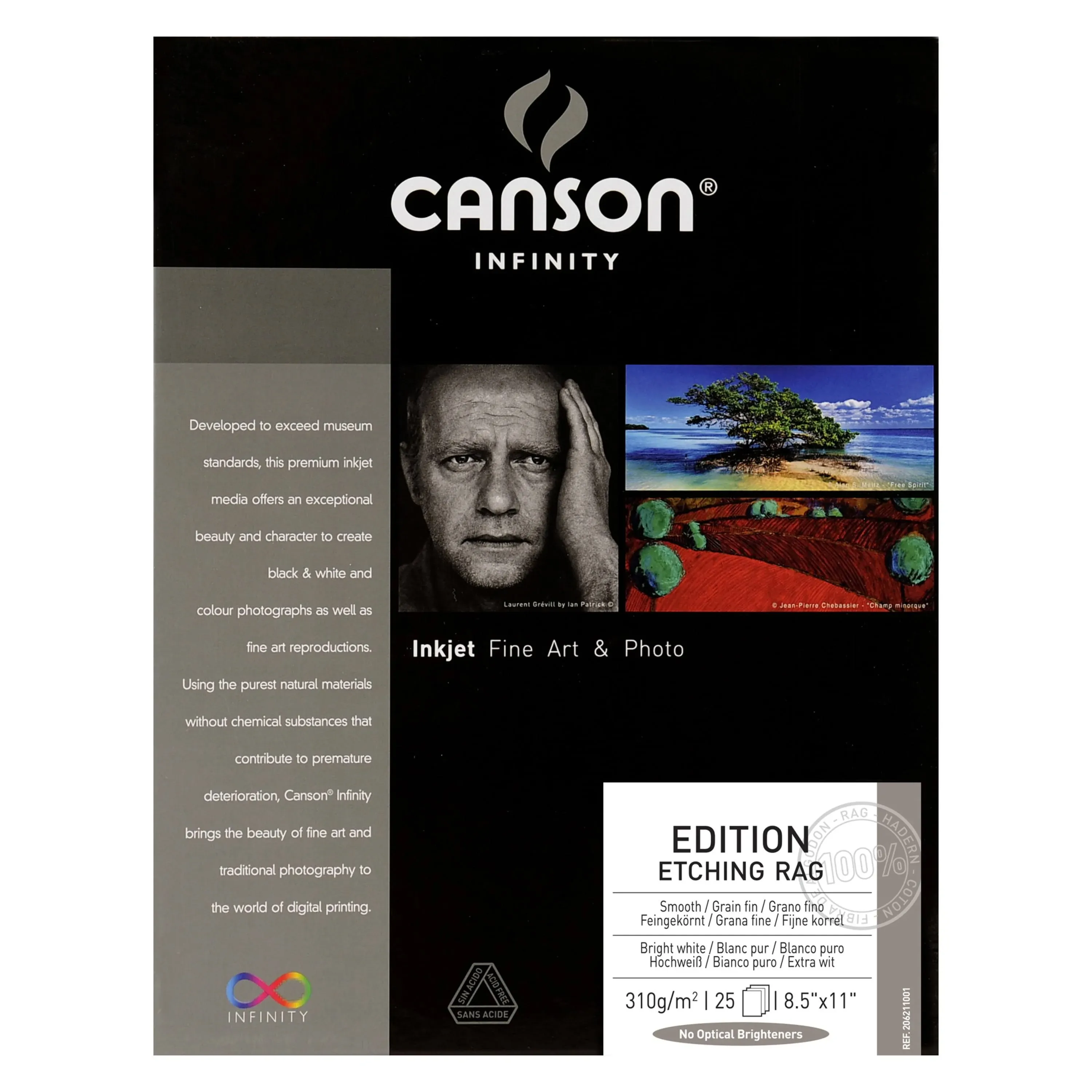 Canson Infinity Edition Etching Rag Paper | 8.5 x 11", 25 Sheets