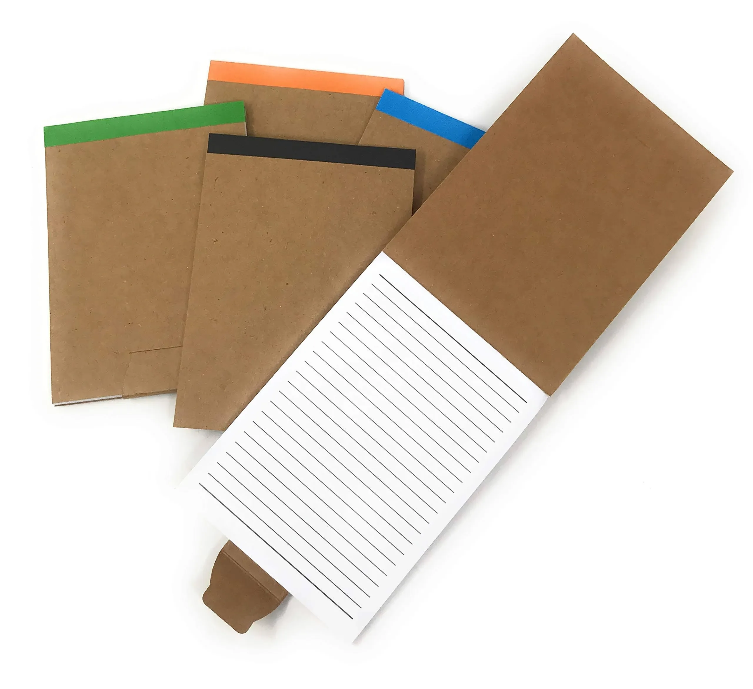 20 Bulk Fold Over Notepad Notebook Assortment - Made From 80% Post Consumer Recycled Paper …