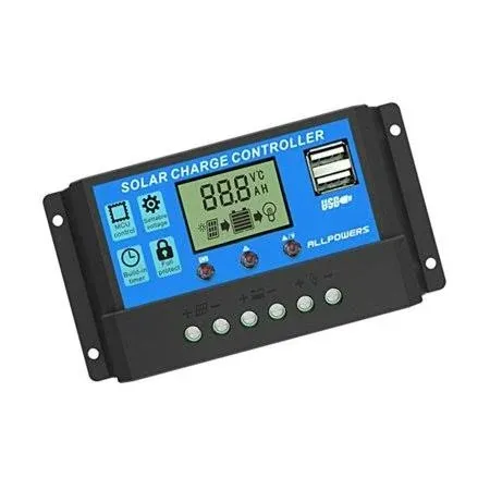 Solar Controller Auto Backlight LCD Display Panel Chargers with Dual USB 12V 24V