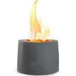 Table Top Fire Pit Bowl - Tabletop Rubbing Alcohol Fireplace Indoor Outdoor Decor Mini Fire Pit Long Time Burning and Smokeless Birthday Gifts (Black)