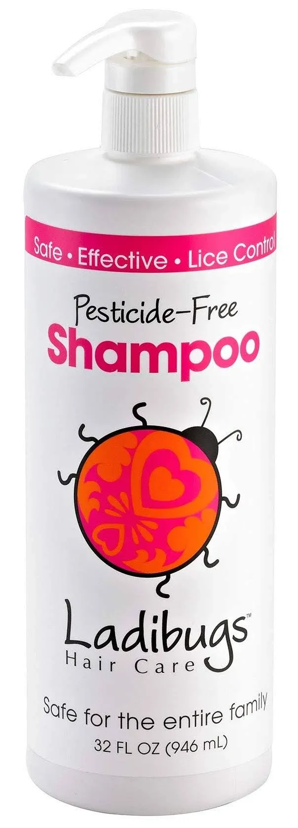 Ladibugs Lice Prevent Shampoo 32oz Family Size | Natural, Essential Oils, Sulfate ...