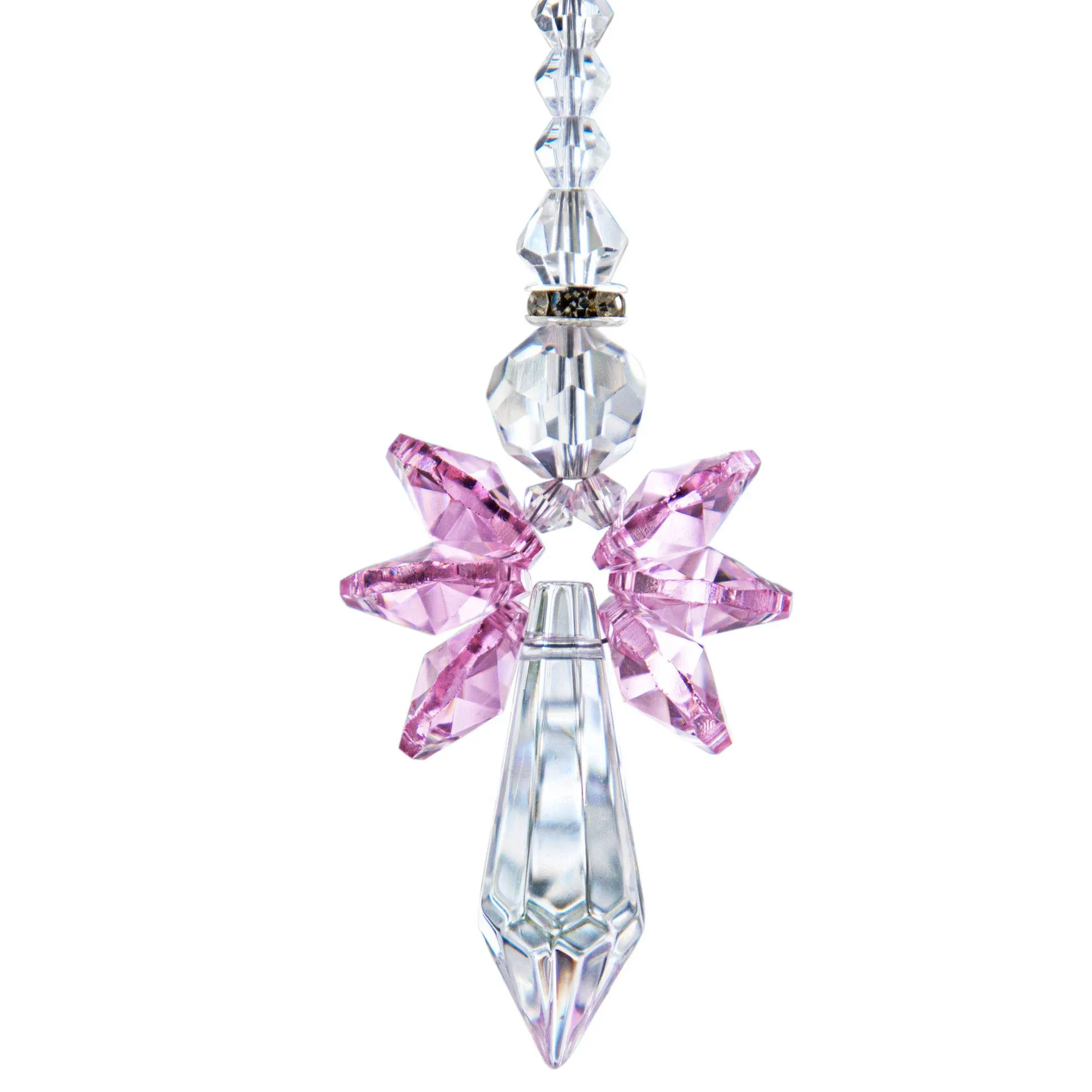 QF Rainbow Guardian Angel Crystal Suncatcher As Home/Car Decoration & Porch Decor ...