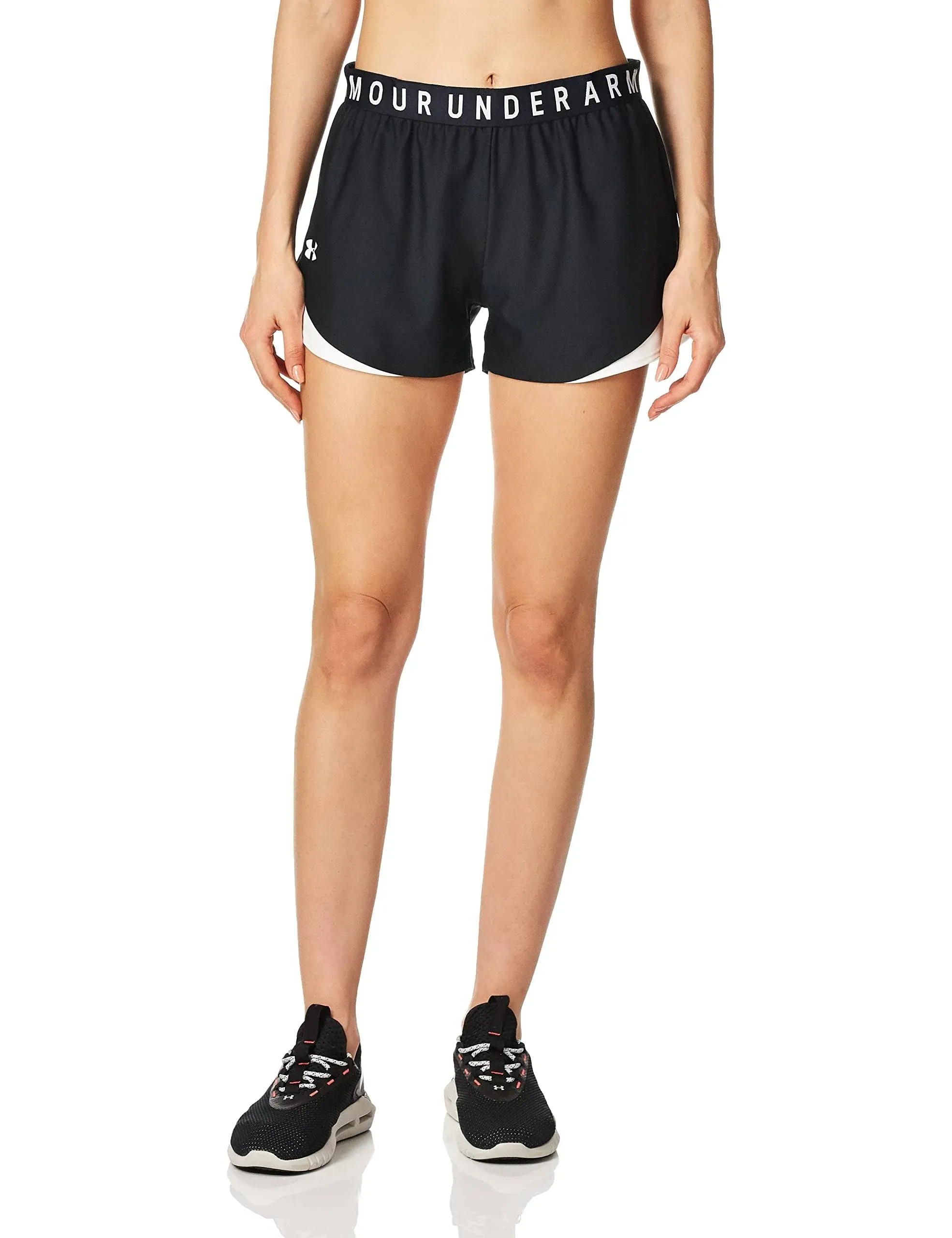 Women's Play Up 3.0 Shorts - Black, 1X, Under Armour