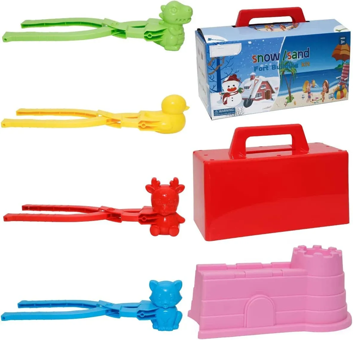 Snow Fort Building Block,Snowball Maker Clip,Snow Brick Maker and Sand Castle ...