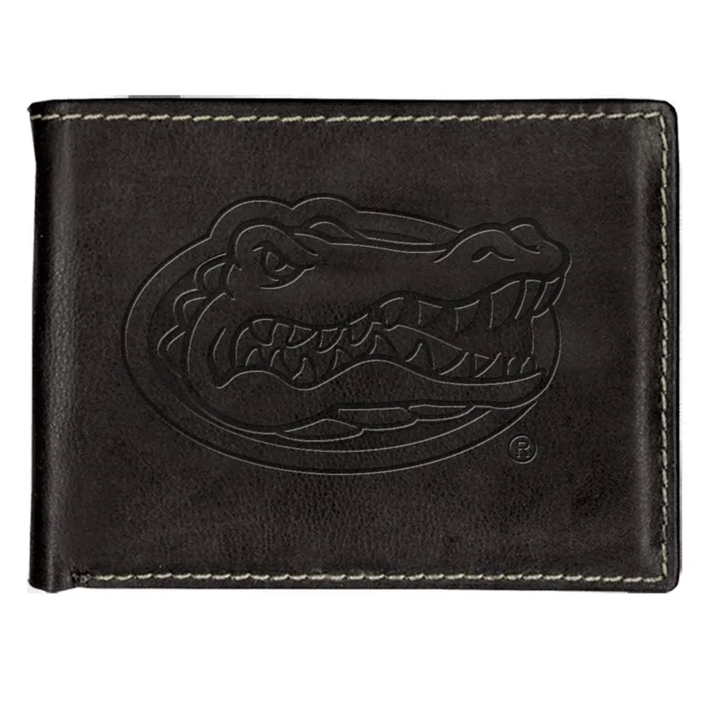 Men's University of Florida Gators Billfold Black Leather Wallet