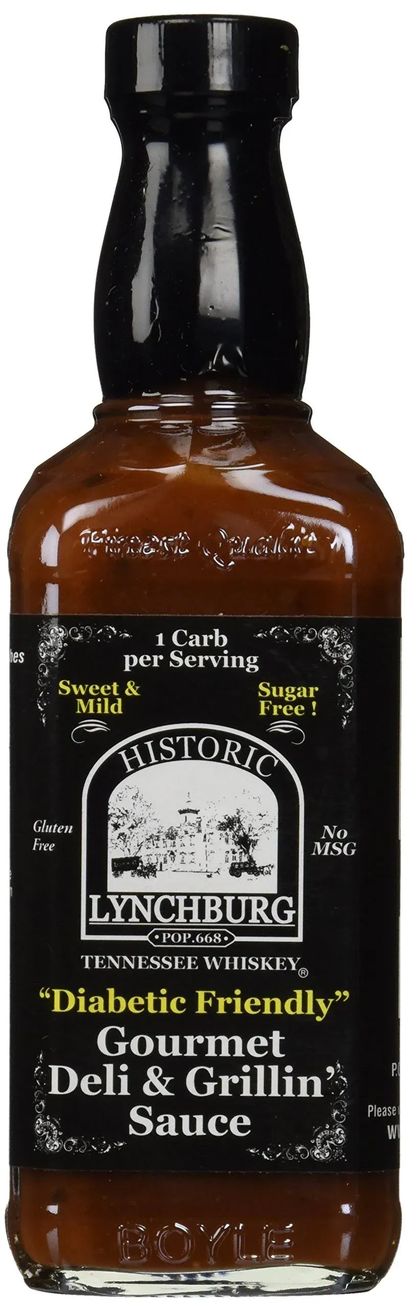 Historic Lynchburg Diabetic BBQ Sauce MILD 16 oz