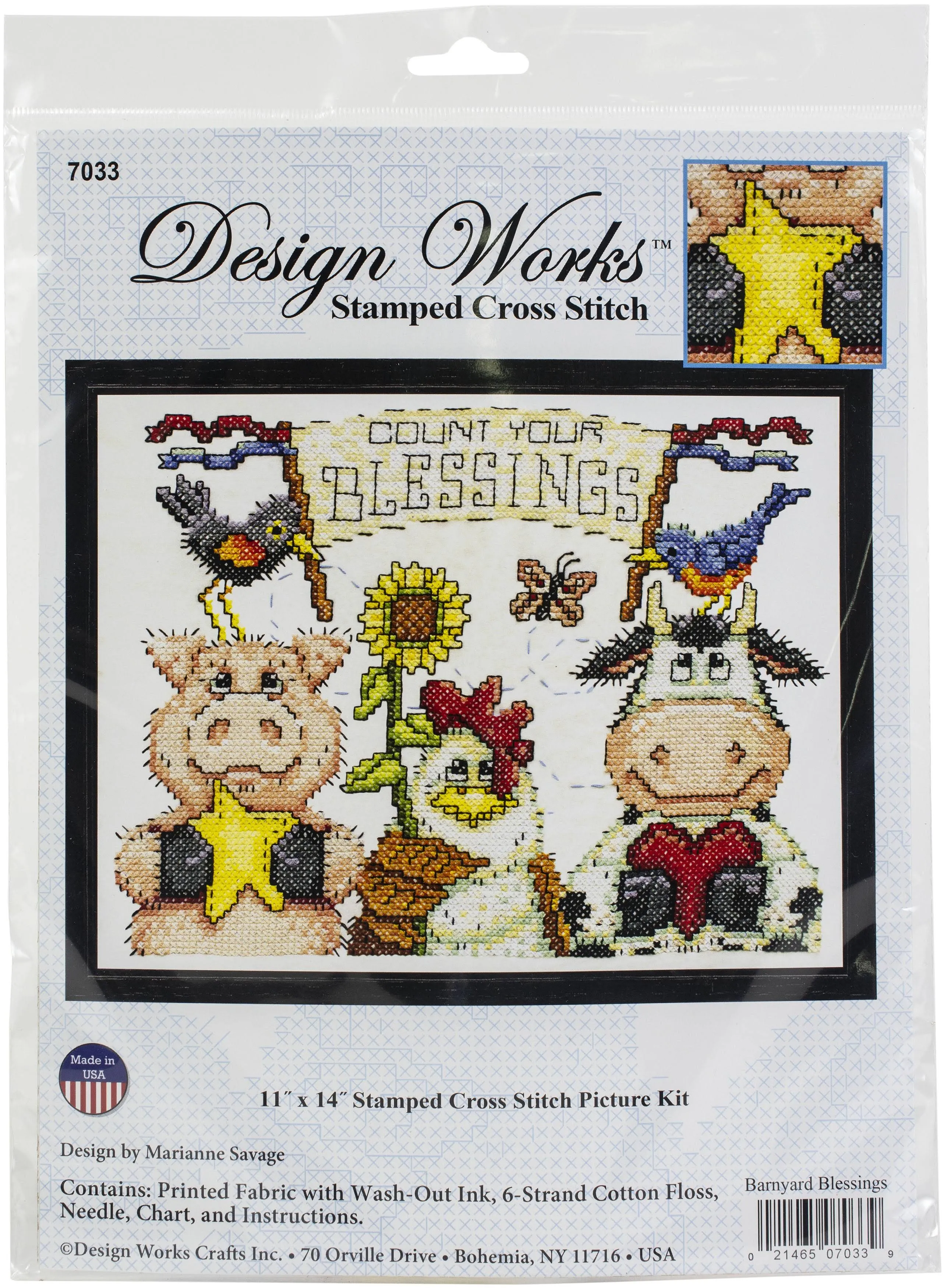 Barnyard Blessings - Stamped Cross Stitch Kit